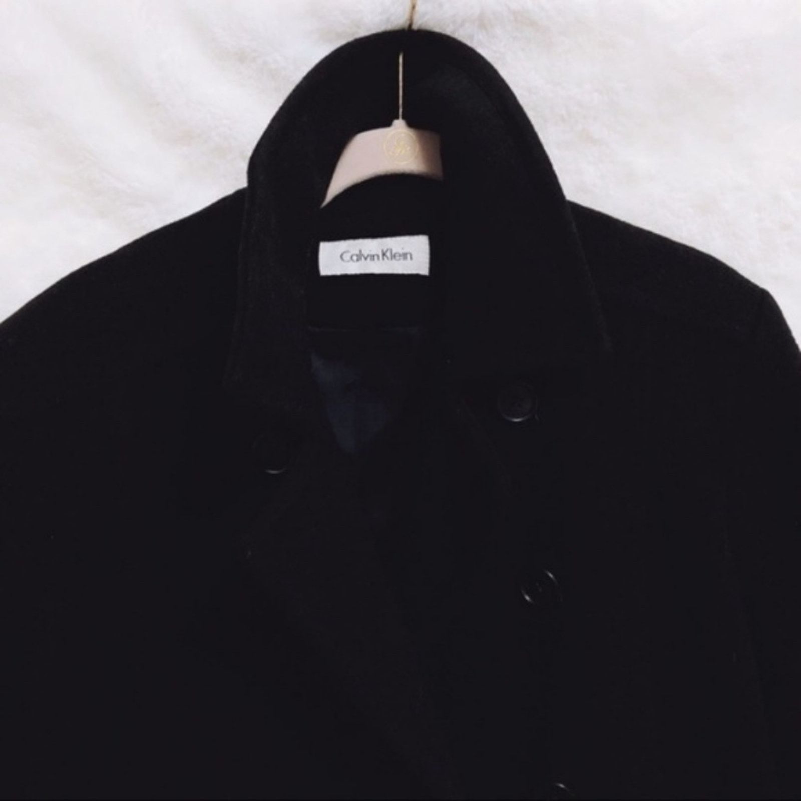 Calvin Klein Calvin Klein Women Merino Wool Black Jacket Size S / US 4 / IT 40 - 3 Thumbnail