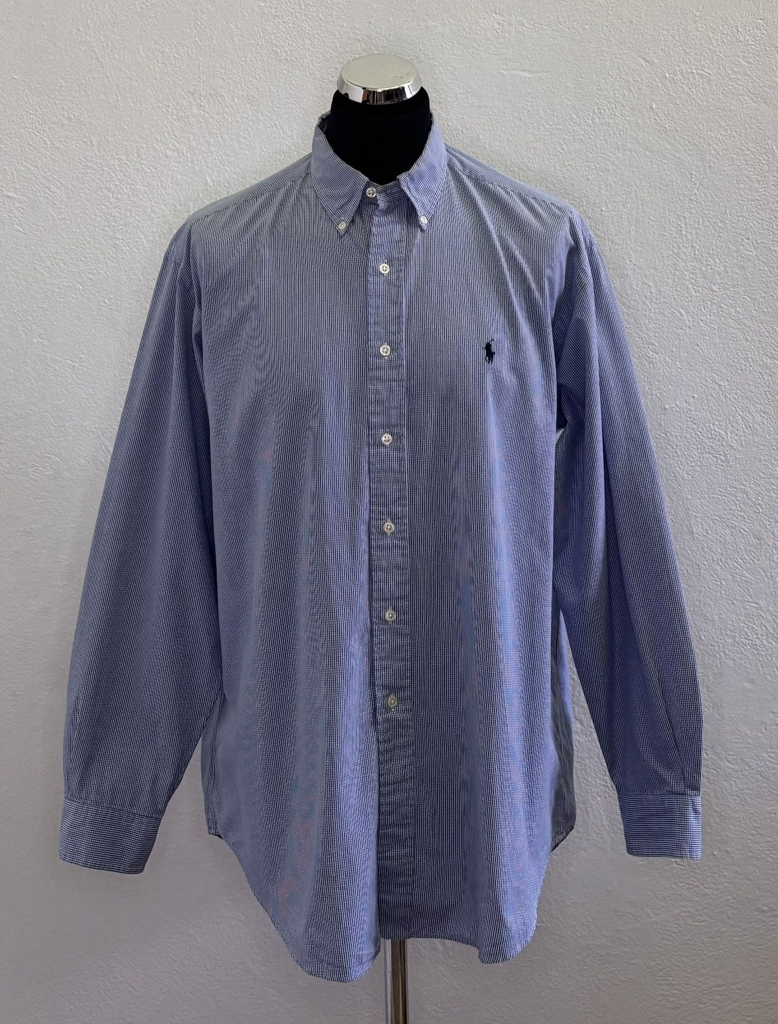 Polo Ralph Lauren Polo Ralph Lauren Blue White Checks shirt large Size US L / EU 52-54 / 3 - 1 Thumbnail