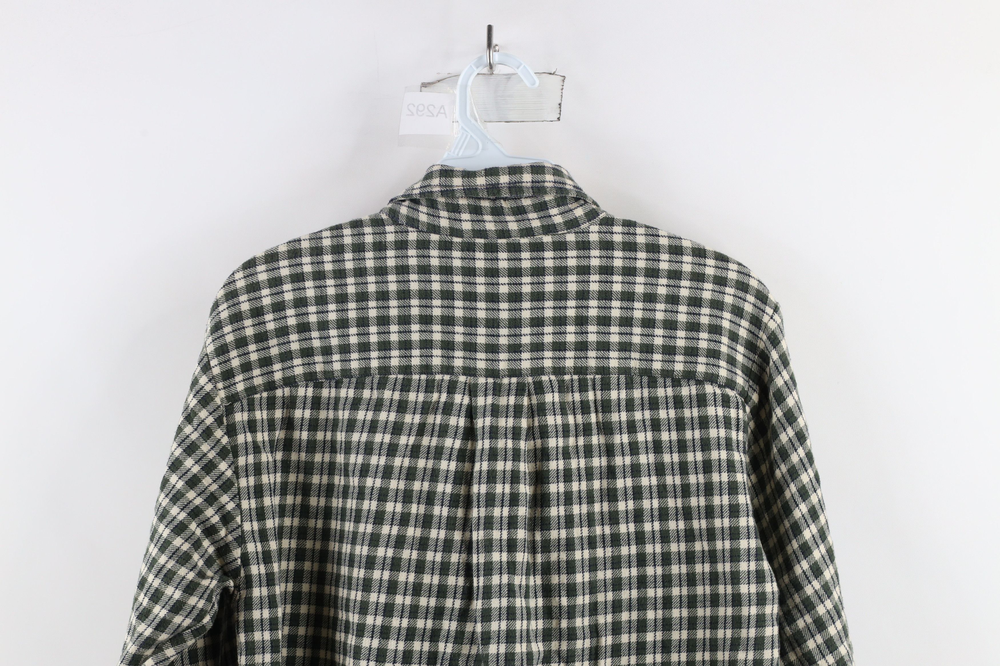 J.Crew × Vintage Vintage 90s J Crew Flannel Collared Button Down Shirt Plaid Size US S / EU 44-46 / 1 - 7 Thumbnail