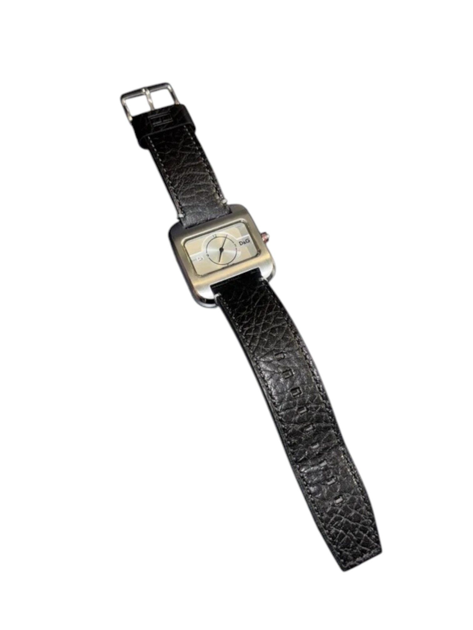 Dolce & Gabbana D&G Time Square Dial Watch + Extra Stainless Steel Bracelet Size ONE SIZE - 12 Thumbnail