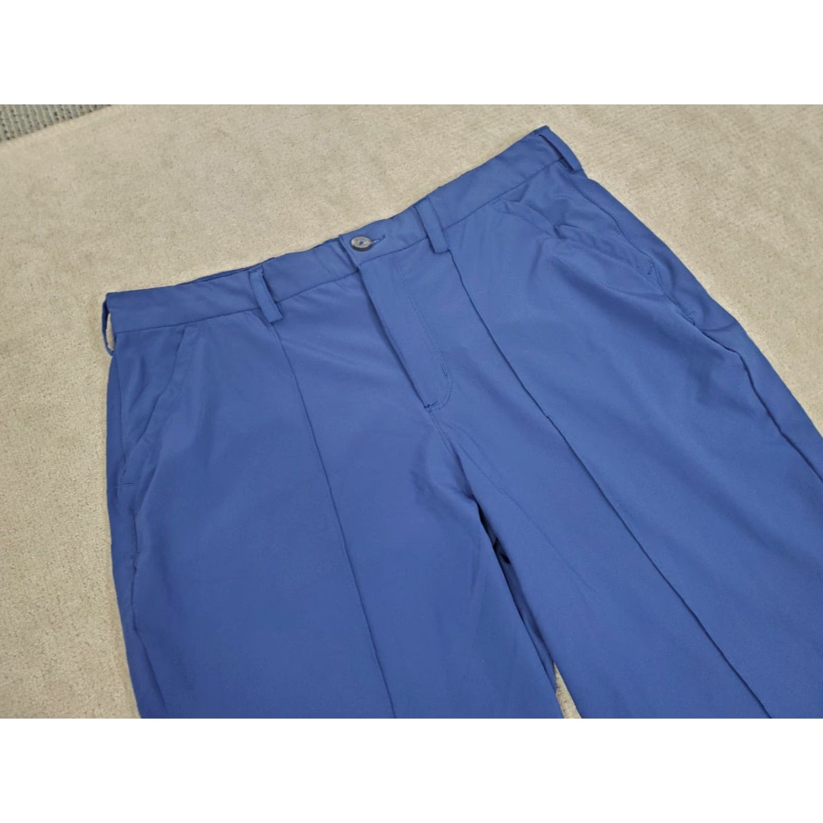 Vintage Duluth Womens Pants 16 Blue Lightweight Stretch Wide-Leg Chino Flat Front Pockets Logo 30in Inseam Regular Size 38" / US 16 / IT 52 - 2 Thumbnail