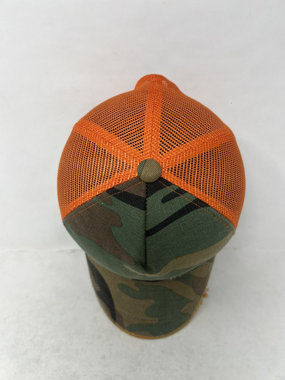 Japanese Brand Air Force Distressed Camouflage Trucker Hat Size ONE SIZE - 6 Thumbnail