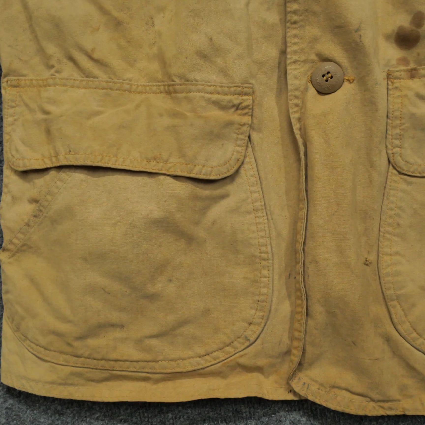 Vintage VINTAGE JC Higgins Hunting Jacket Mens Large Brown Canvas Game Pouch Shooting Bomber Jacket Hunting Mens Large Brown Canvas Jacket Size US L / EU 52-54 / 3 - 7 Thumbnail