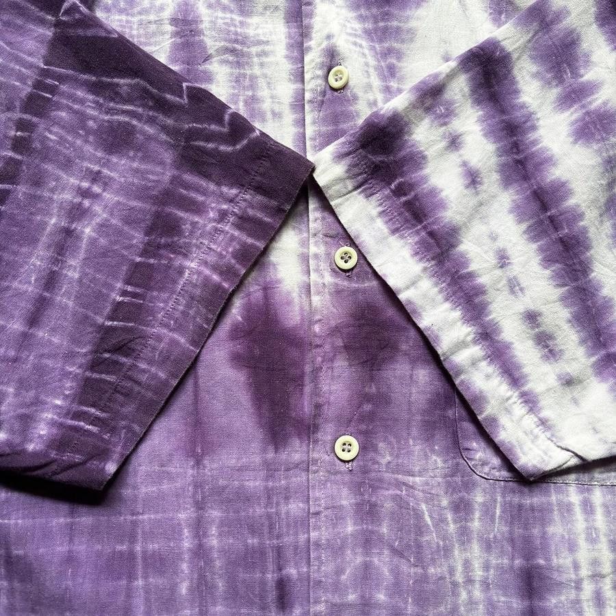 Vintage Champion Warehouse Shibori Dyed Garment Loop Collar Shirt Size US L / EU 52-54 / 3 - 4 Thumbnail