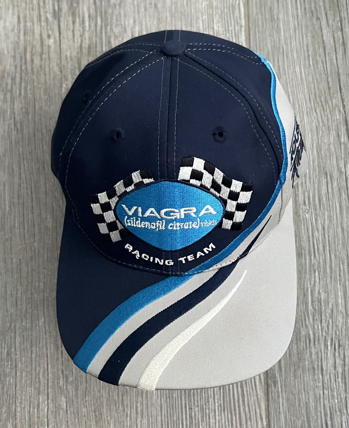 NASCAR × Vintage 1990s Viagra Racing Embroidered Rare Vintage Nascar Team Hat Size ONE SIZE - 4 Thumbnail