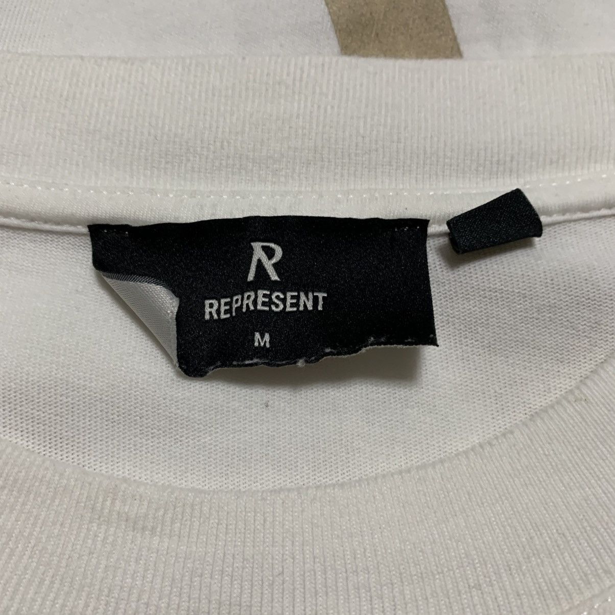 Represent Clo. Represent Medium Masking Tape Initial Flat White Tee Size US M / EU 48-50 / 2 - 5 Thumbnail