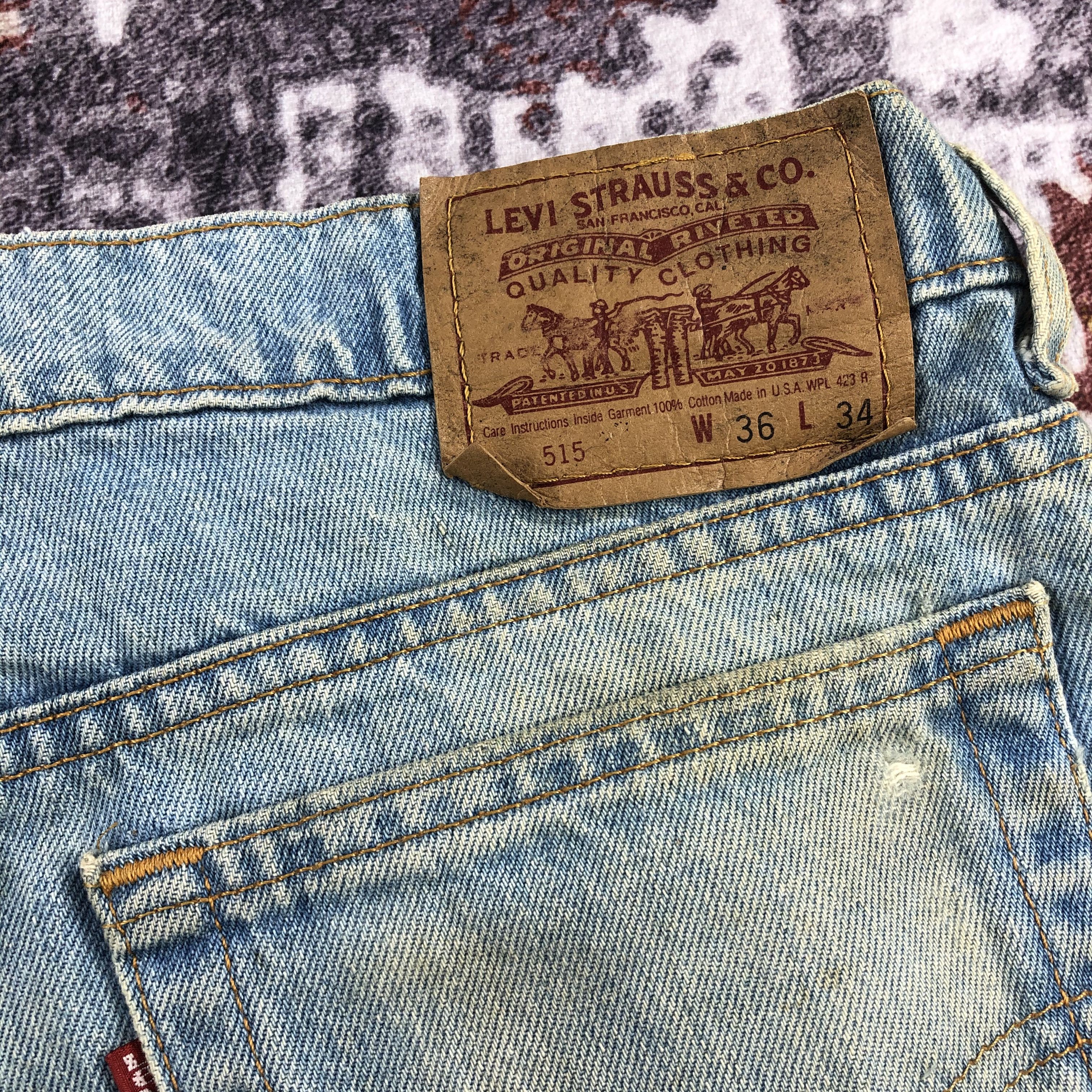 Levi's × Vintage Vintage 90s Light Wash Levis 515 Jeans-JM2217 Size US 36 / EU 52 - 6 Thumbnail