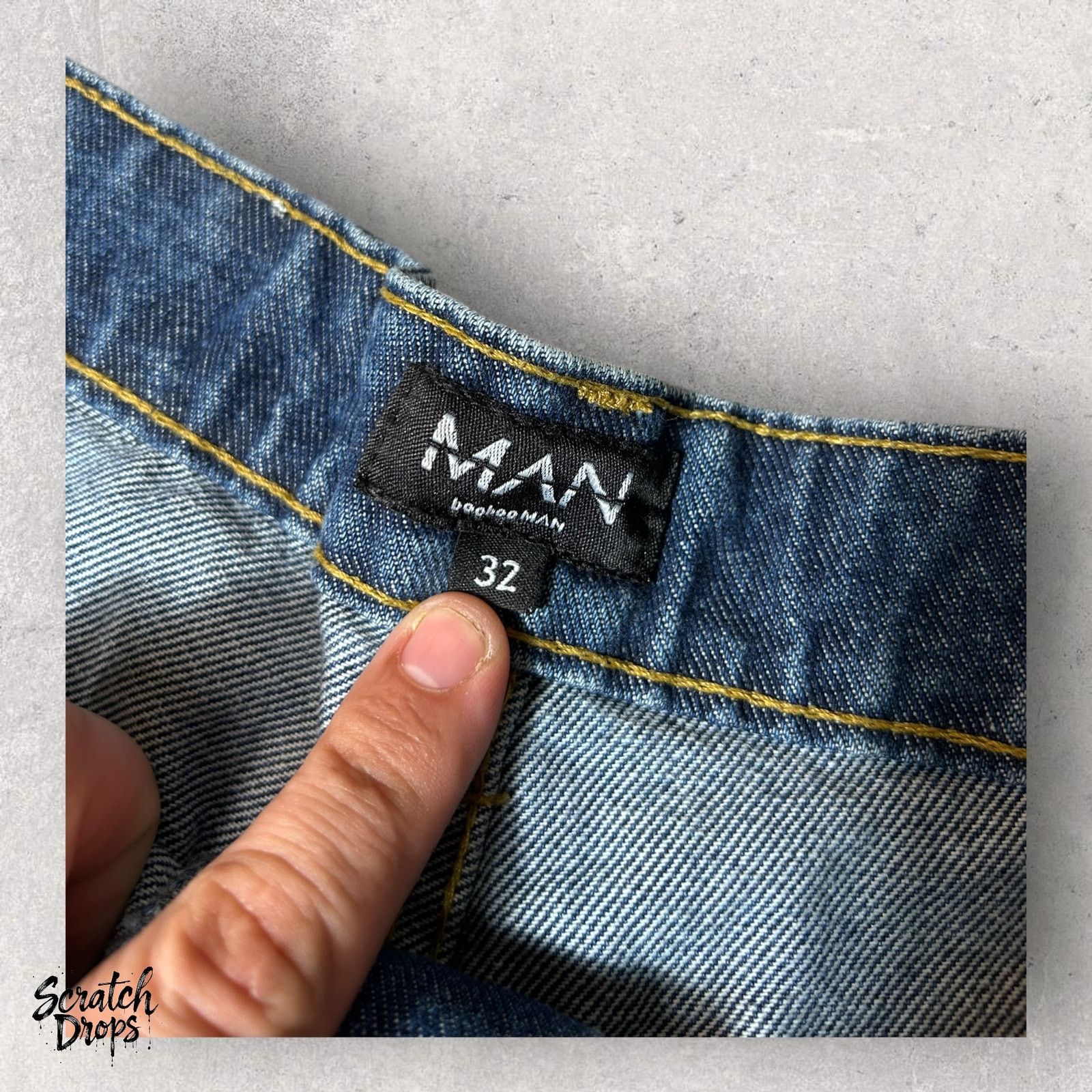 Boohoo BoohooMAN Men's Denim Shorts Size 32 NWT Ripped Jean Style Size US 32 / EU 48 - 4 Thumbnail