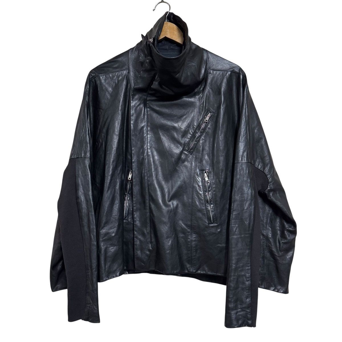 Rick Owens FW2012 'Mountain Fall' Rick Owens Leather Jacket Cropped Size M / US 6-8 / IT 42-44 - 1 Thumbnail