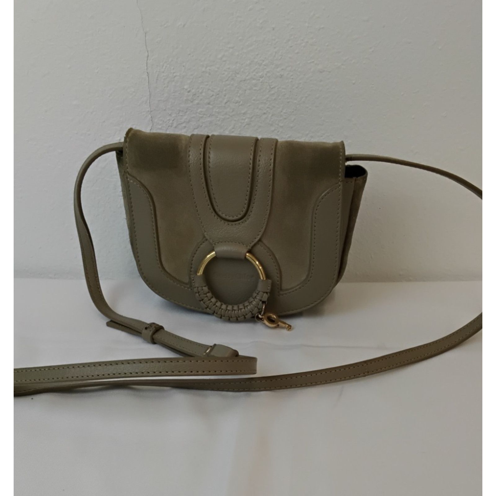 See by Chloe See by Chloe Mini Hana Crossbody Brown Taupe Leather Suede Size ONE SIZE - 3 Thumbnail