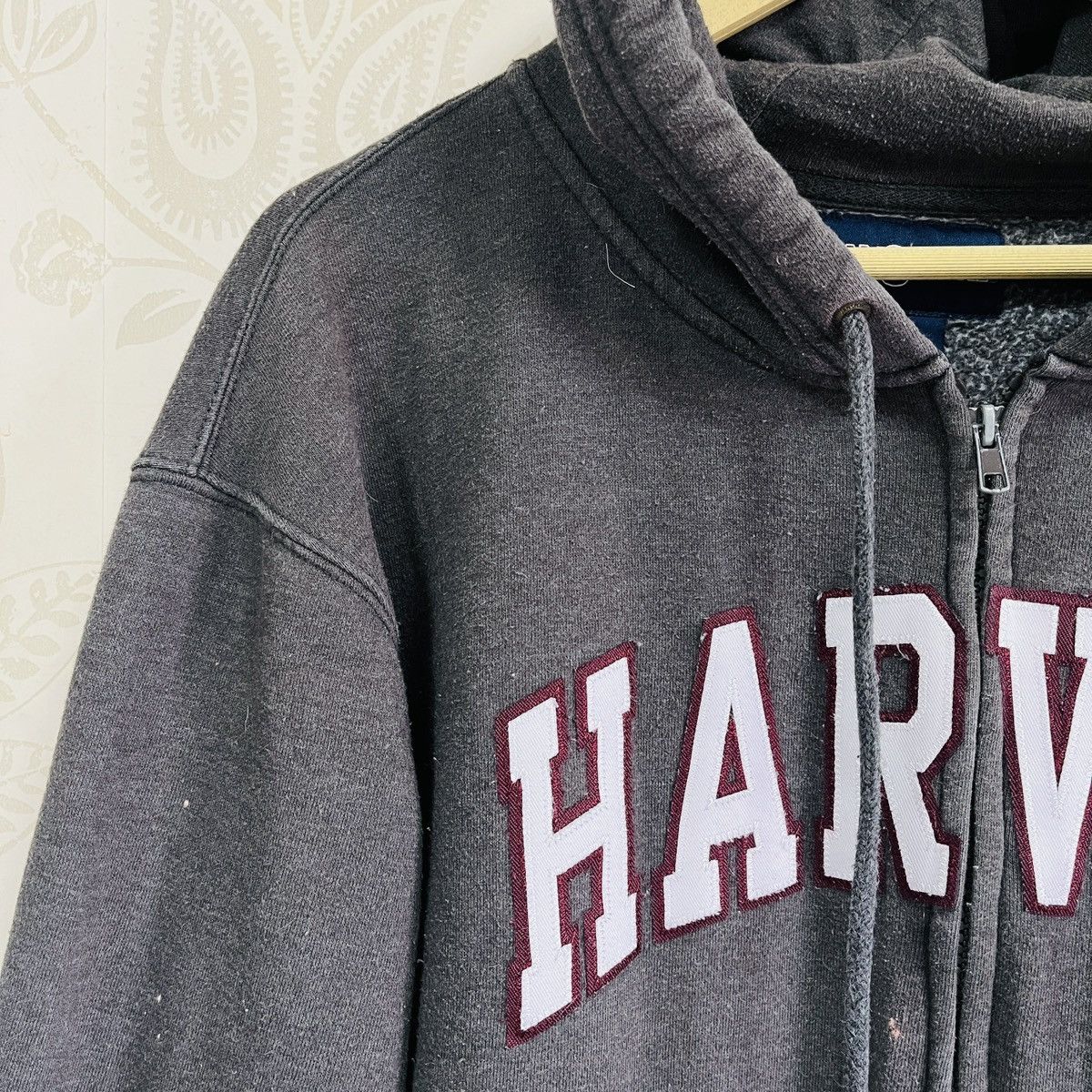 Jansport × Vintage Vintage Jansport Harvard University Distressed Hoodies Size US L / EU 52-54 / 3 - 5 Thumbnail