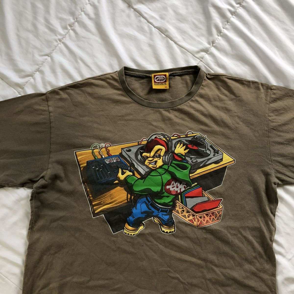 Ecko Unltd. Eckō Unltd “Dj Skills” Rare Design Printed T-Shirt Size US XL / EU 56 / 4 - 3 Thumbnail