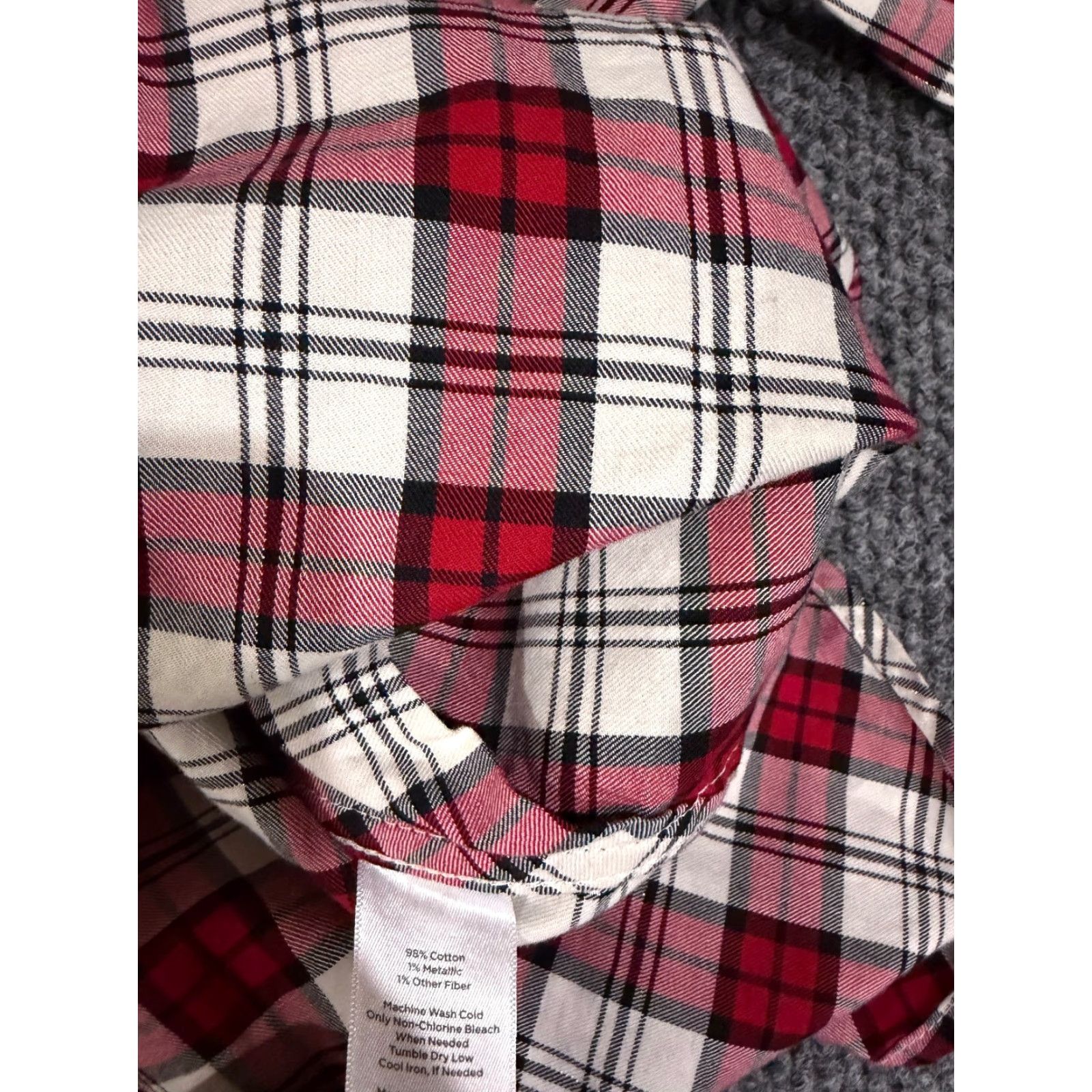 Talbots Talbots button up shirt Womens 0X Plus red plaid long sleeve casual Button-Up Size XL / US 12-14 / IT 48-50 - 5 Thumbnail