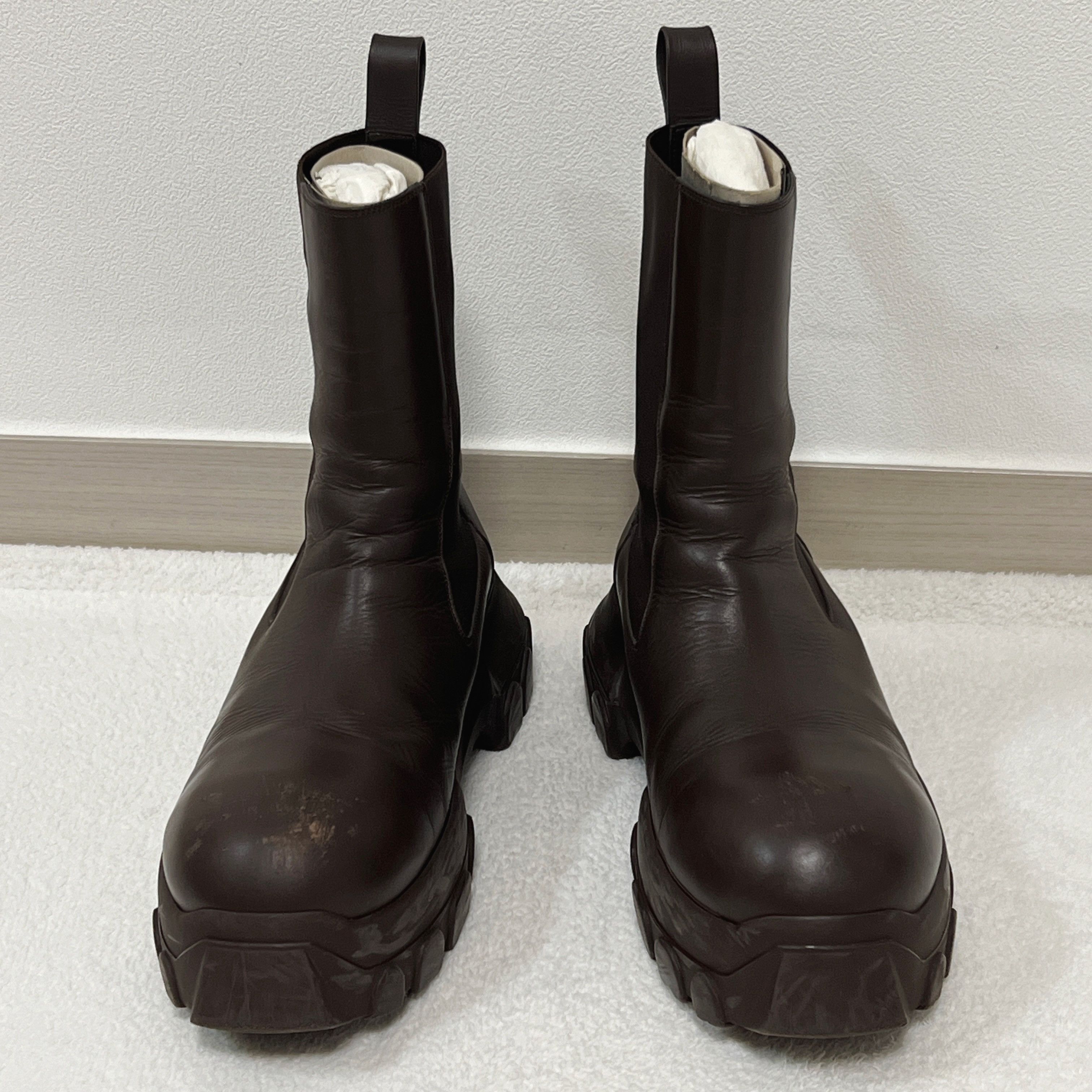 Rick Owens Rick Owens 23FW BEATLE BOZO TRACTOR BROWN Size US 10 / EU 43 - 3 Thumbnail