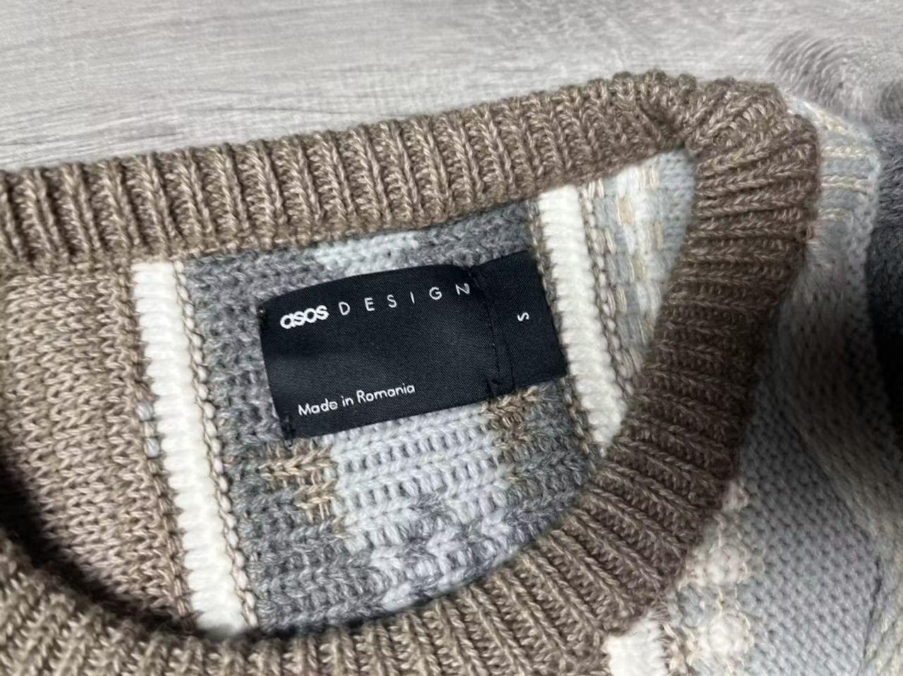 Asos Asos sweater knit coogi style colored cable size Small Size US S / EU 44-46 / 1 - 4 Thumbnail