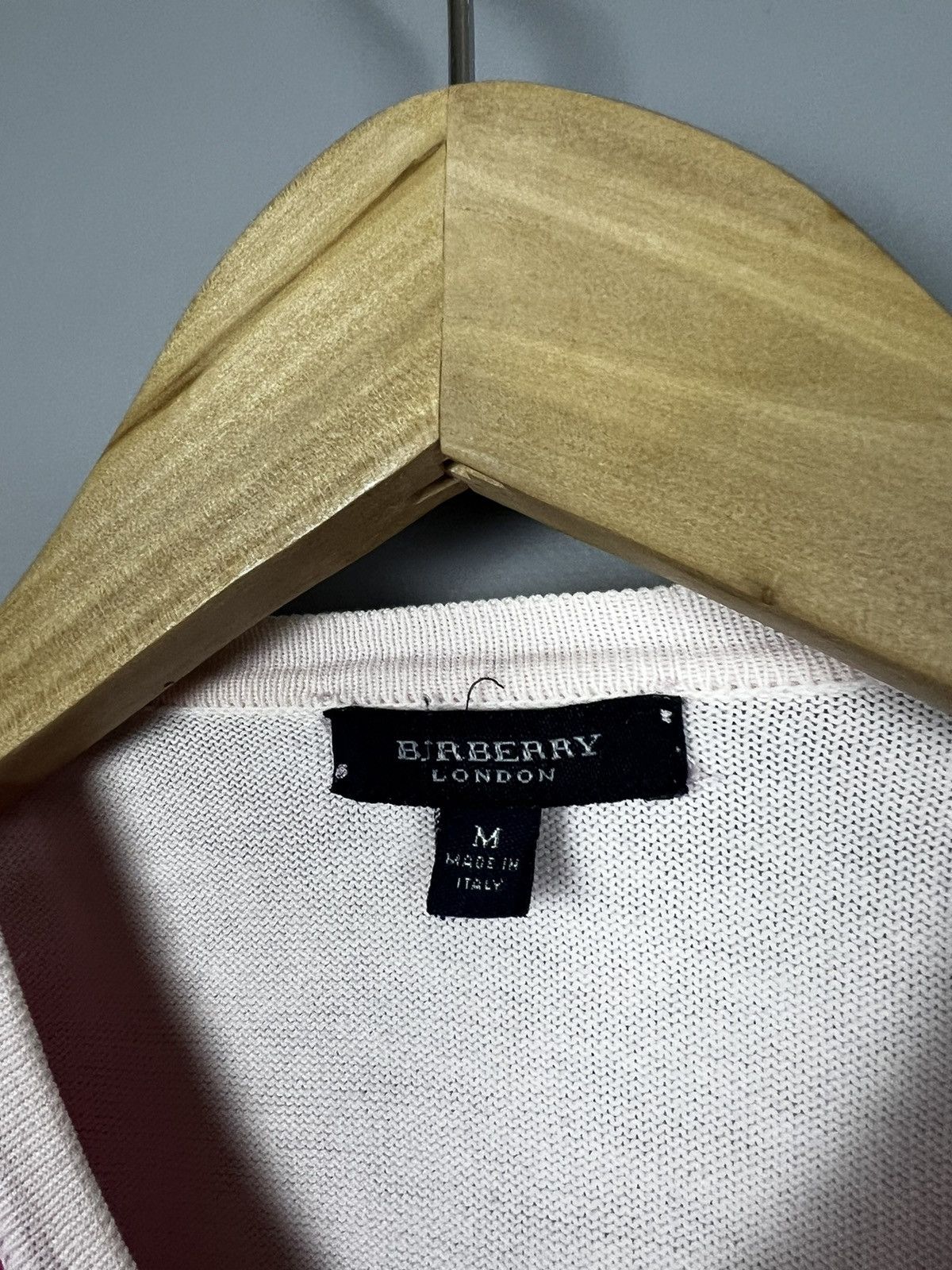 Burberry (M) Women's vintage Burberry check Cardigan sweater pink Size M / US 6-8 / IT 42-44 - 2 Thumbnail