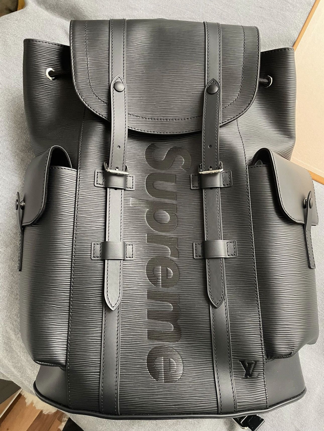 Louis Vuitton Supreme Louis Vuitton x Supreme Christopher Epi PM Black Grailed