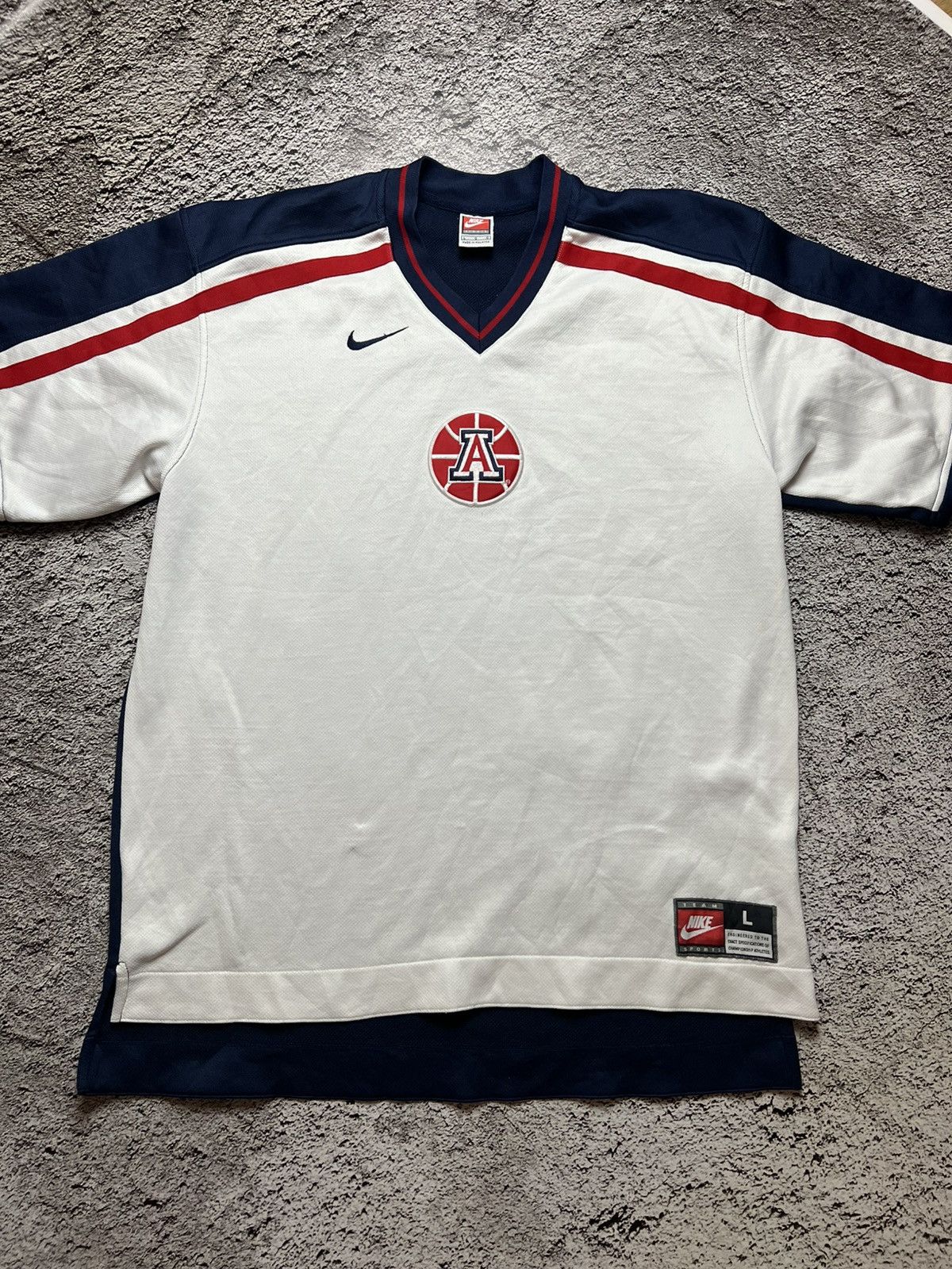 1998 Arizona Wildcats NCAA nike vintage warm up tee jersey