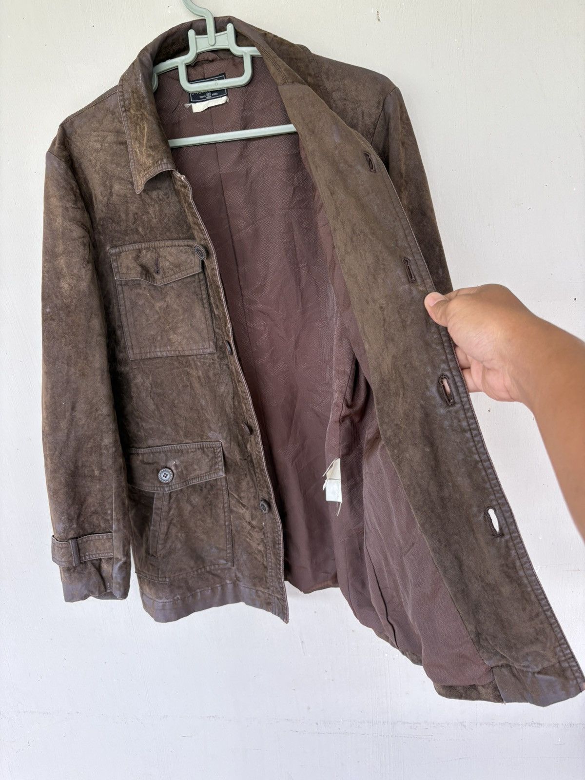 Japanese Brand Vintage Bar Le Duc Brown Suede Jacket Made in Japan Size US M / EU 48-50 / 2 - 5 Thumbnail