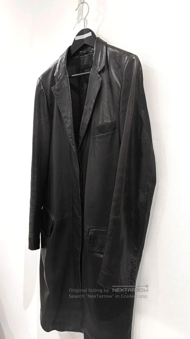 Helmut Lang Helmut Lang 04 Dragon Fly Leather Coat. Size US L / EU 52-54 / 3 - 2 Thumbnail