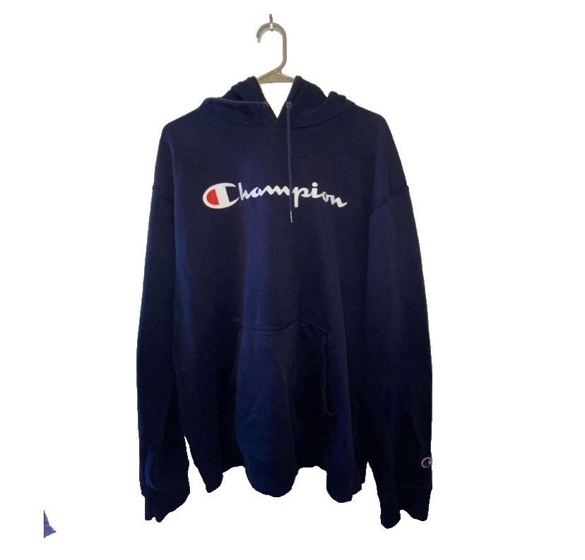 Champion Navy champion hoodie Size US XL / EU 56 / 4 - 1 Thumbnail
