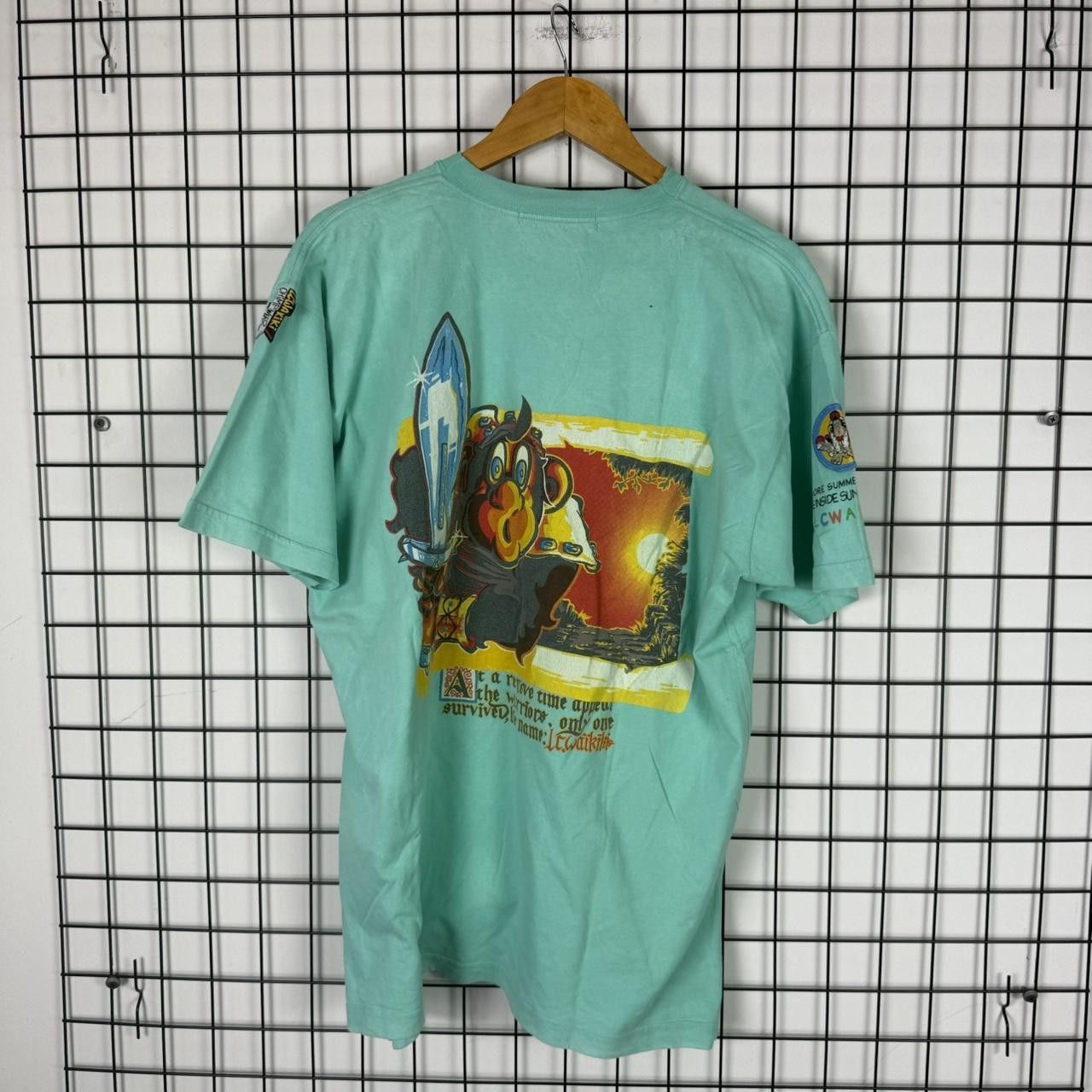 Vintage Graphic Tee Gaming Vintage T shirt Spellout 90s Size US L / EU 52-54 / 3 - 1 Thumbnail