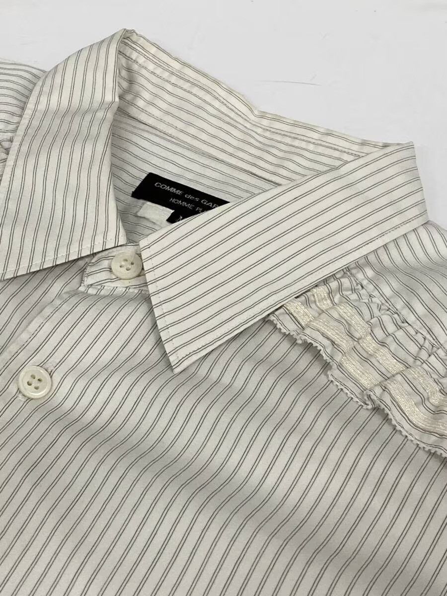 Comme des Garcons Homme Plus 2012 Striped Frill Shirt Size US M / EU 48-50 / 2 - 5 Thumbnail