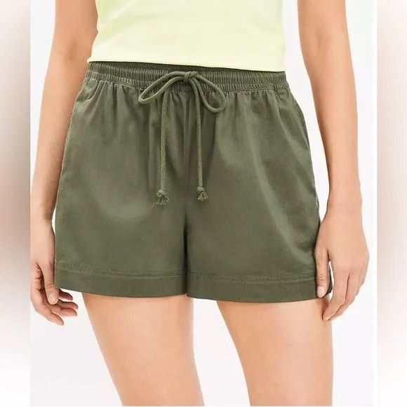 Lou & Grey Olive Noir Drawstring Shorts