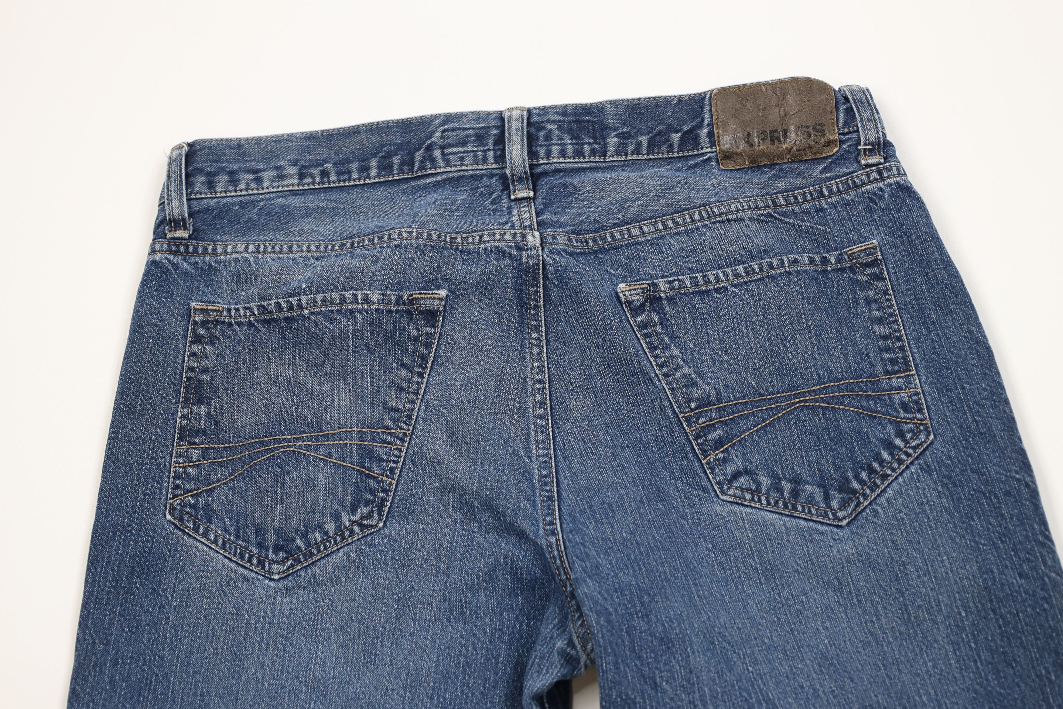 Express Vintage Y2K Express Blake Loose Fit Straight Leg Jeans Size US 34 / EU 50 - 11 Thumbnail