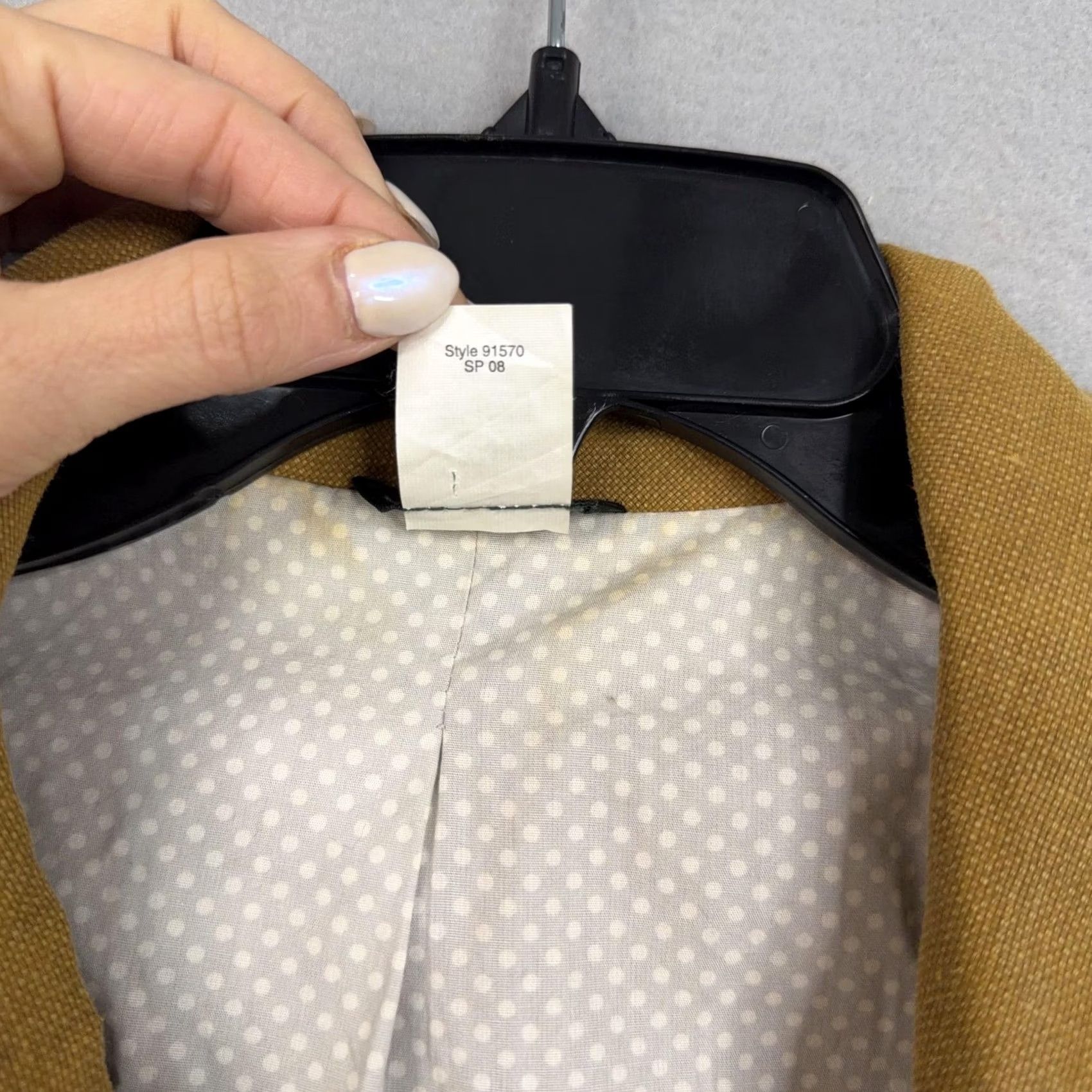 J.Crew J.Crew Jacket Womens 4 Yellow Linen Cropped Double Breasted Pea Coat Blazer Size S / US 4 / IT 40 - 6 Thumbnail