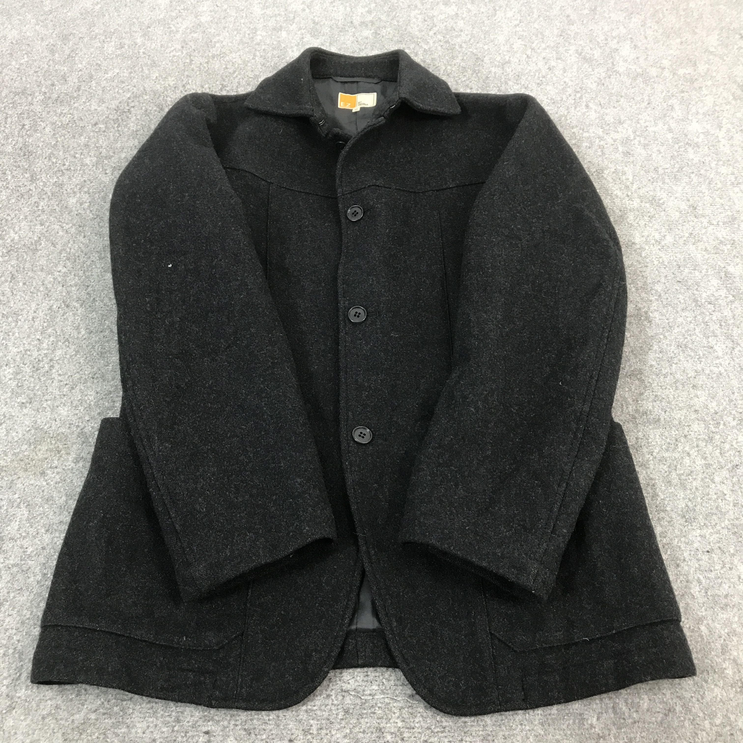 Z Zegna EZ ZEGNA JAPAN DESIGN WOOL BUTTON UP JACKET Size US M / EU 48-50 / 2 - 8 Thumbnail
