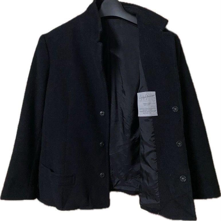 image of Yohji Yamamoto Cropped Blazer in Black, Men's (Size XS)