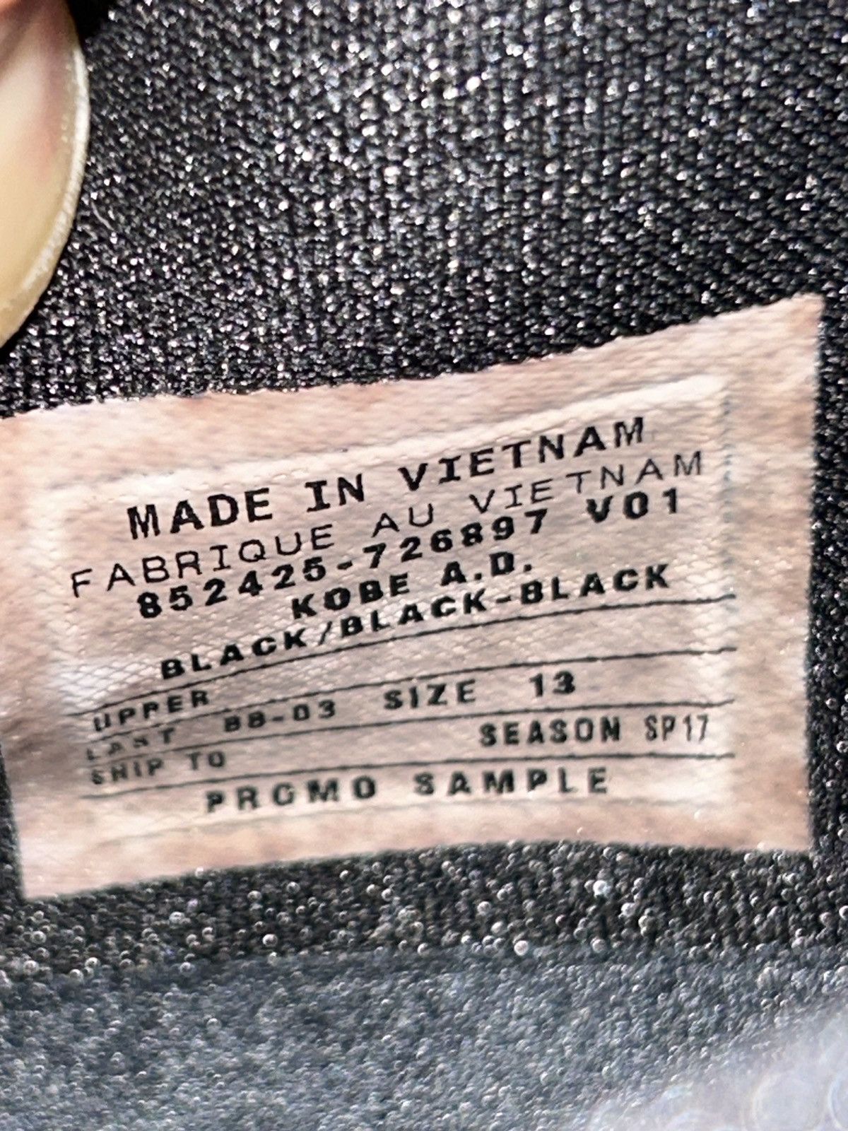Nike Nike Kobe AD ‘Triple Black’ PROMO SAMPLE size 13 NEW 1 of 1 Size US 13 / EU 46 - 10 Thumbnail