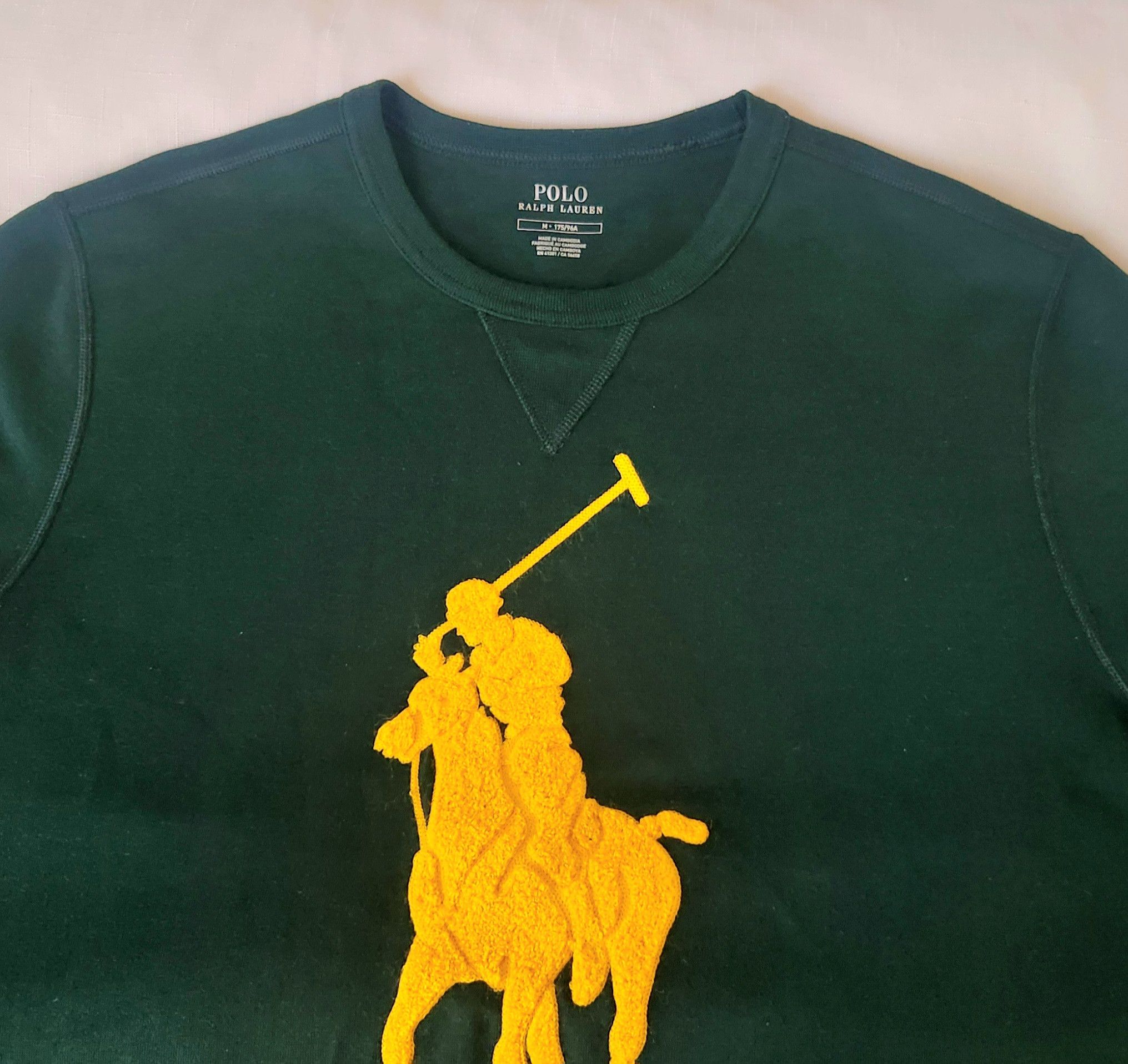 Polo Ralph Lauren Polo Ralph Lauren Big Pony Double Knit Crew Neck Carpet Logo Size US M / EU 48-50 / 2 - 9 Thumbnail