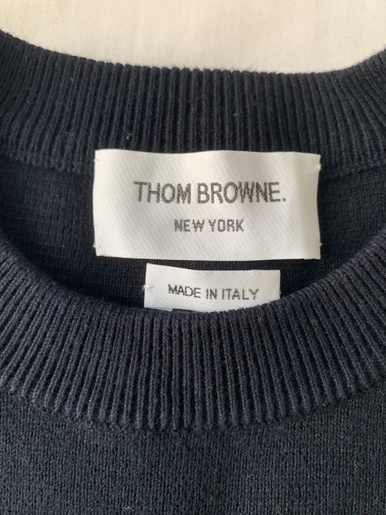 Thom Browne Thom Browne Blue and grey sweater Size US S / EU 44-46 / 1 - 2 Thumbnail