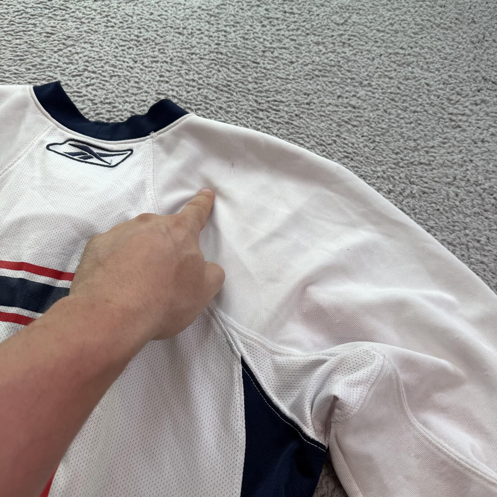 Reebok Vintage Reebok Springfield Capitals Hockey Jersey Youth XL Size ONE SIZE - 9 Thumbnail