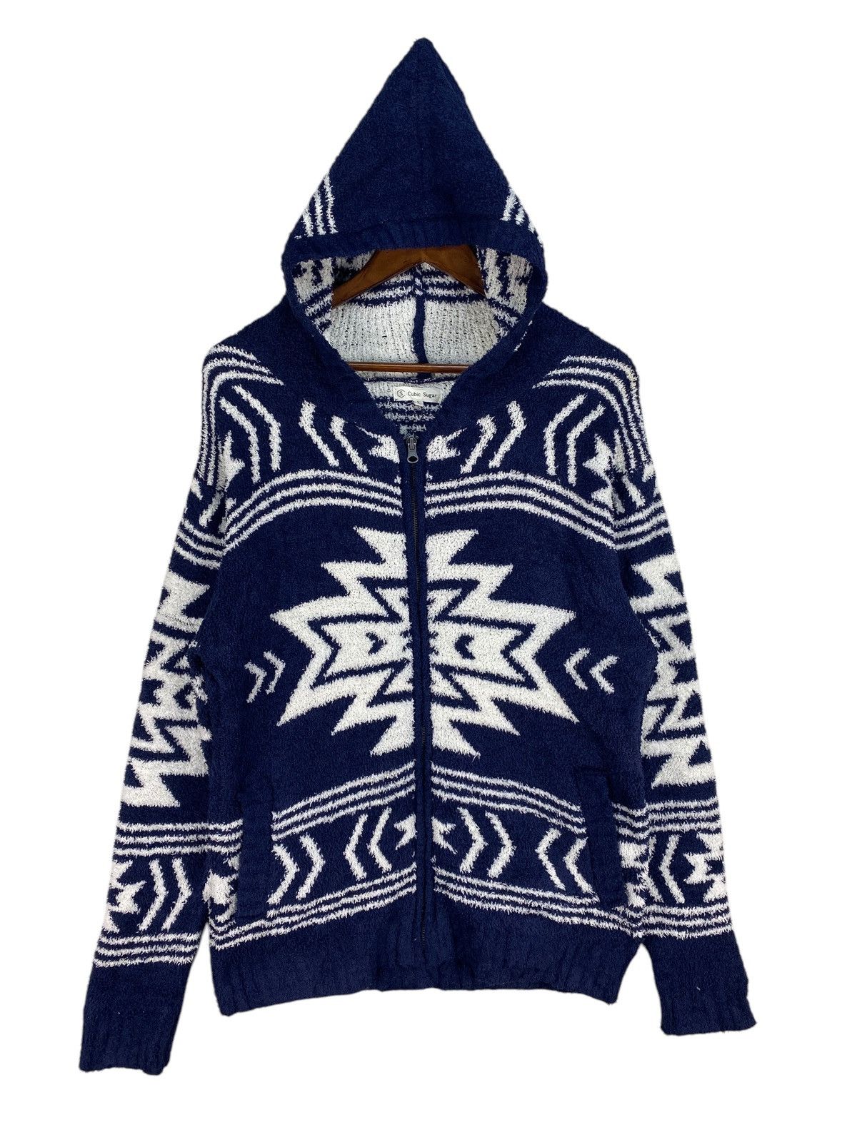 Designer × Japanese Brand × Vintage 🔥RARE🔥VINTAGE CUBIC SUGAR NAVAJO HOODIE Size US L / EU 52-54 / 3 - 1 Thumbnail