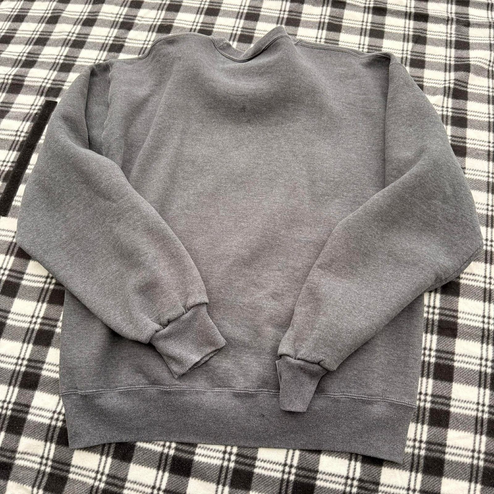 Russell Athletic Vintage 90s Russell Athletic Blank Gray Crewneck Large Size US L / EU 52-54 / 3 - 6 Thumbnail