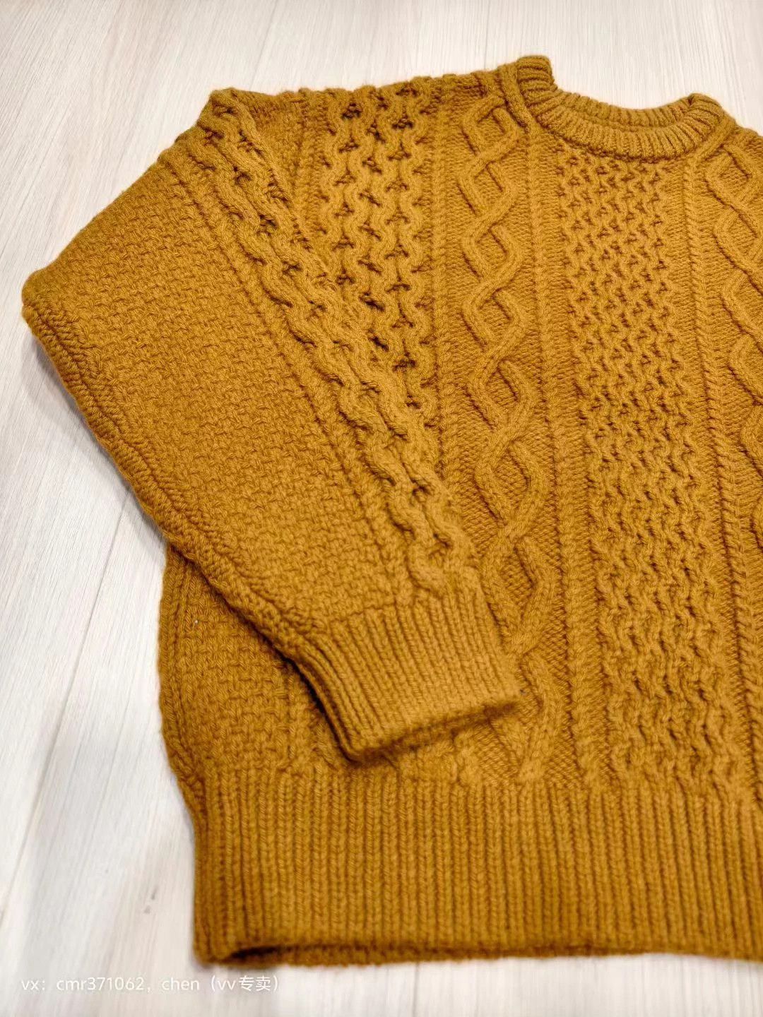 Visvim VISVIM 21AW SPOT AMPLUS CREW NIT Mustard2 Kanazawa Ltd Size 2 Size US M / EU 48-50 / 2 - 2 Thumbnail