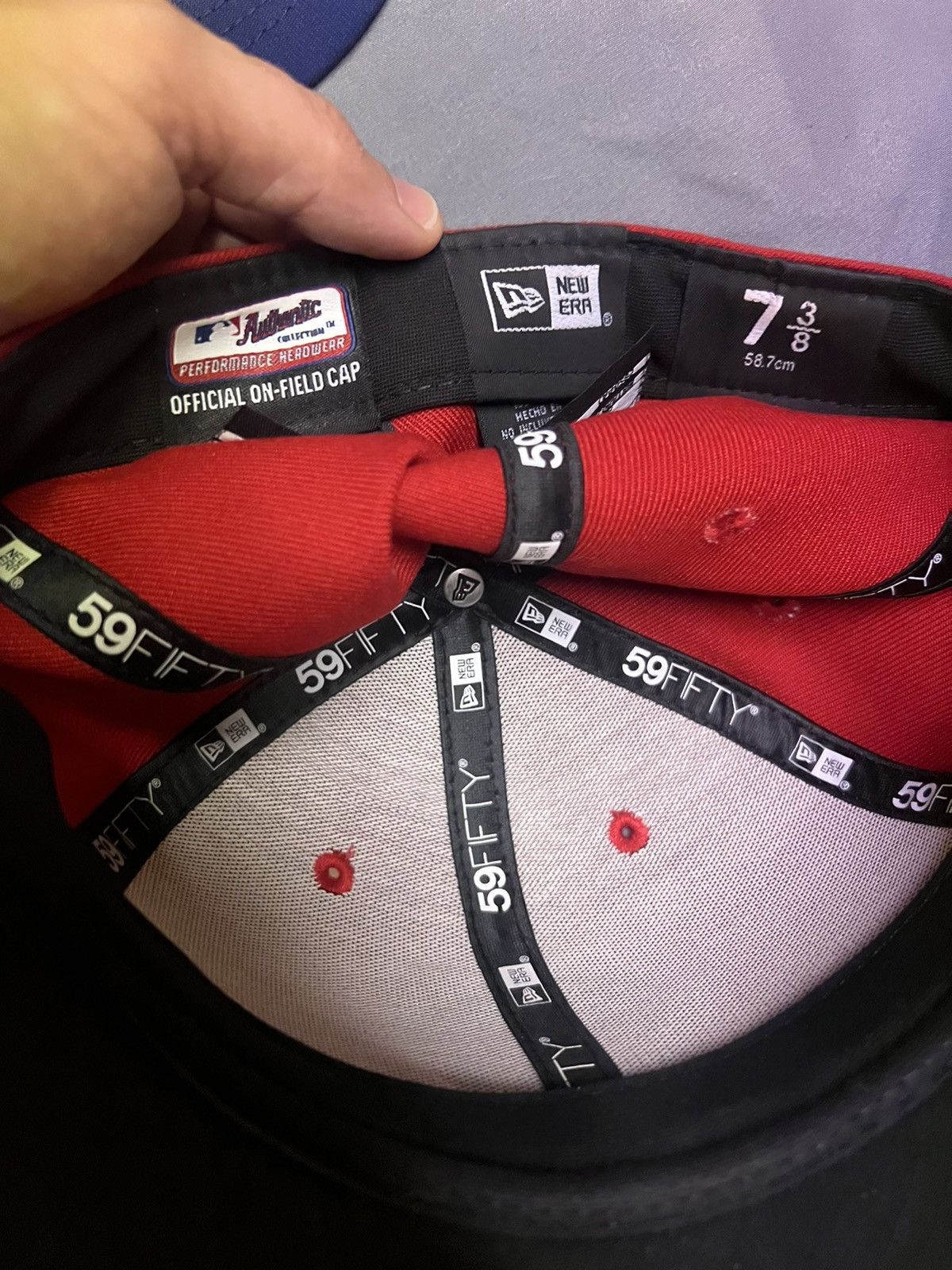 MLB × NFL × New Era New Era fitted hat lot of 5- 7 3/8 and 7 1/4 Size ONE SIZE - 15 Thumbnail
