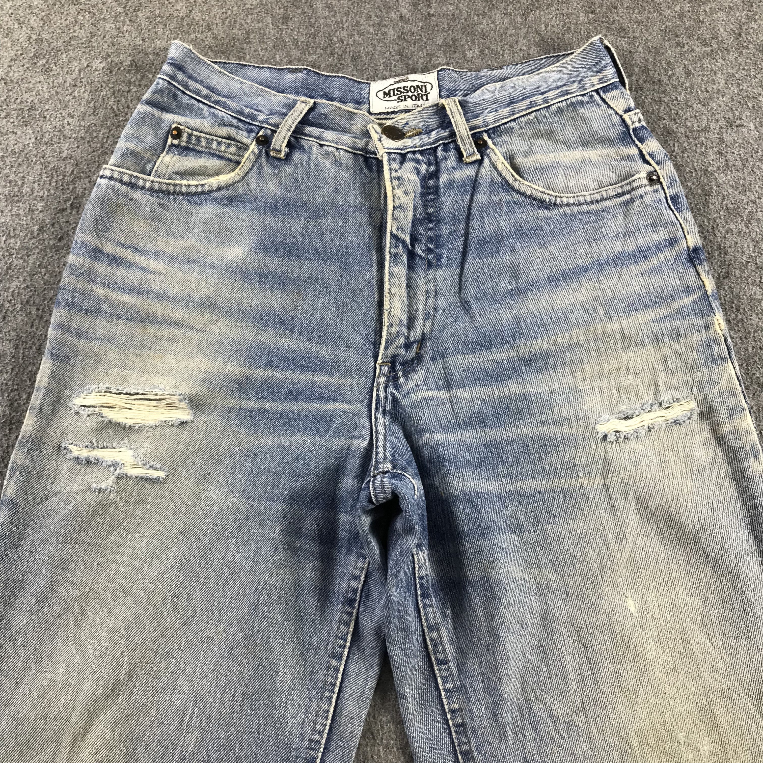 Missoni Vintage 90's Missoni Sport Jeans Light Wash Denim KJ3390 Size US 28 / EU 44 - 3 Thumbnail