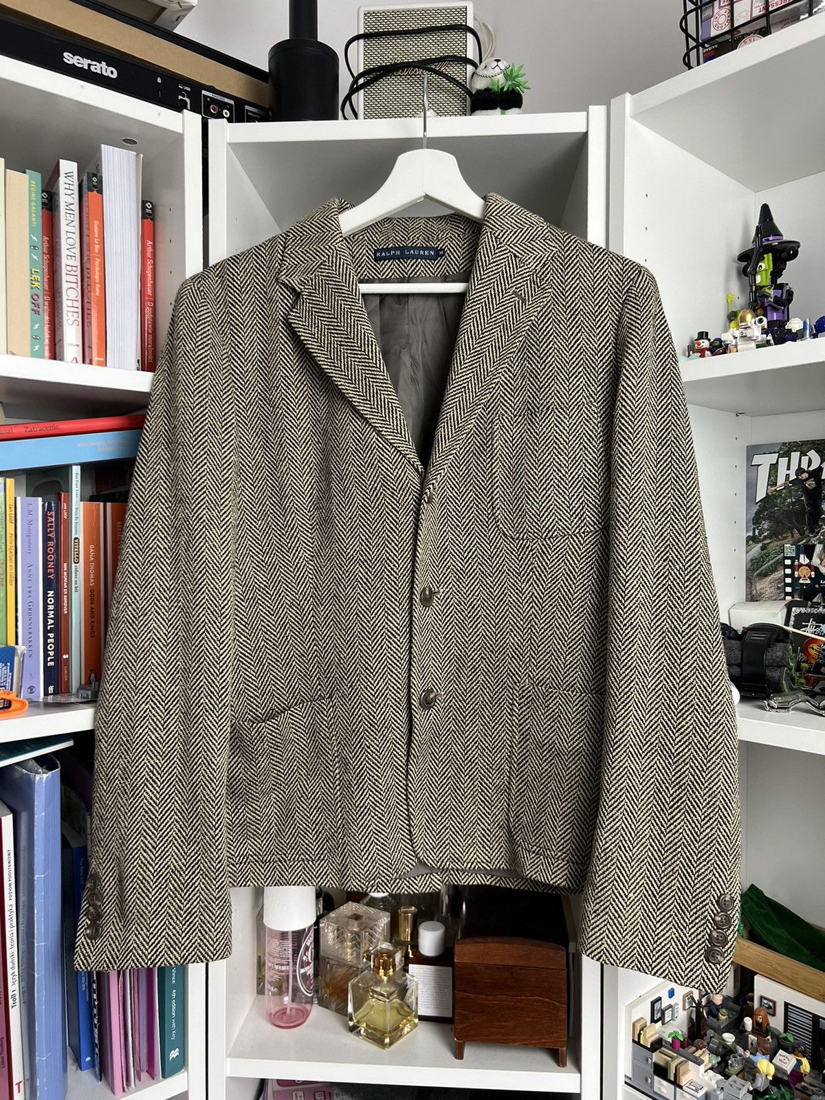 Designer × Ralph Lauren × Vintage Vintage y2k Ralph Lauren silk blazer jacket L old money 90s Size L / US 10 / IT 46 - 1 Thumbnail