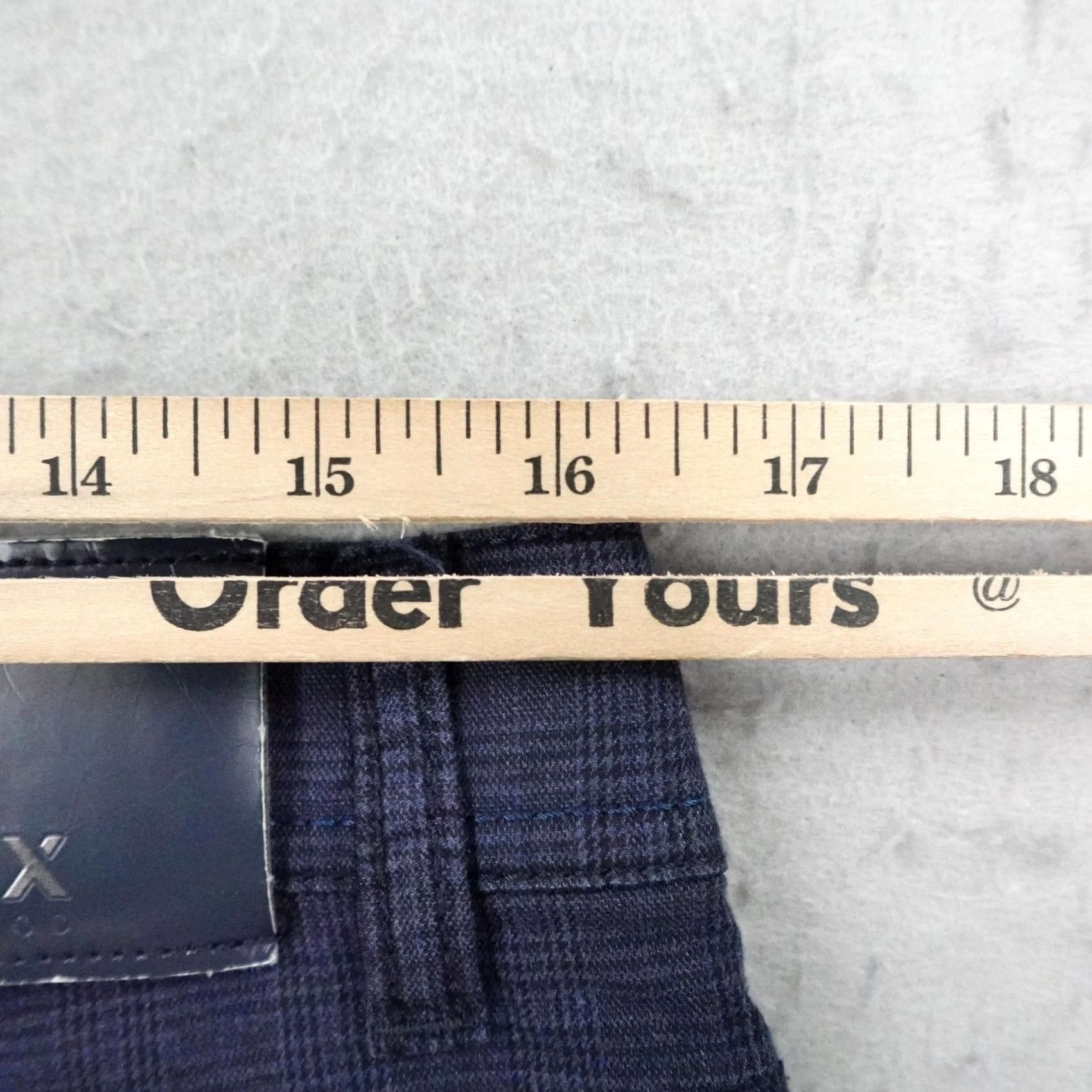 BRAX BRAX Pants Mens Blue Plaid Cooper Fancy Chino Regular Straight 34x32 Size US 34 / EU 50 - 7 Thumbnail