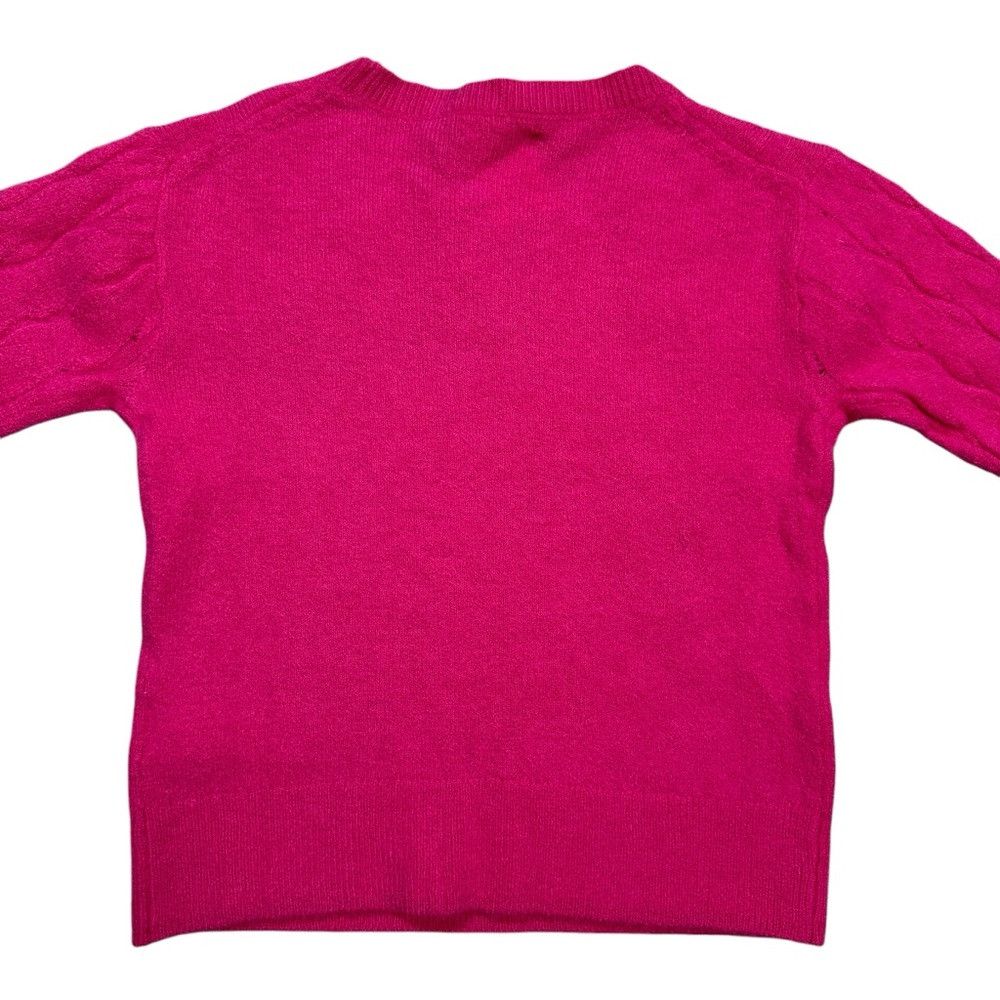 J.Crew NWT New J.Crew Supersoft Cable-Knit Wool Blend Pink Sweater Size XXS / US 00 / IT 34 - 3 Thumbnail