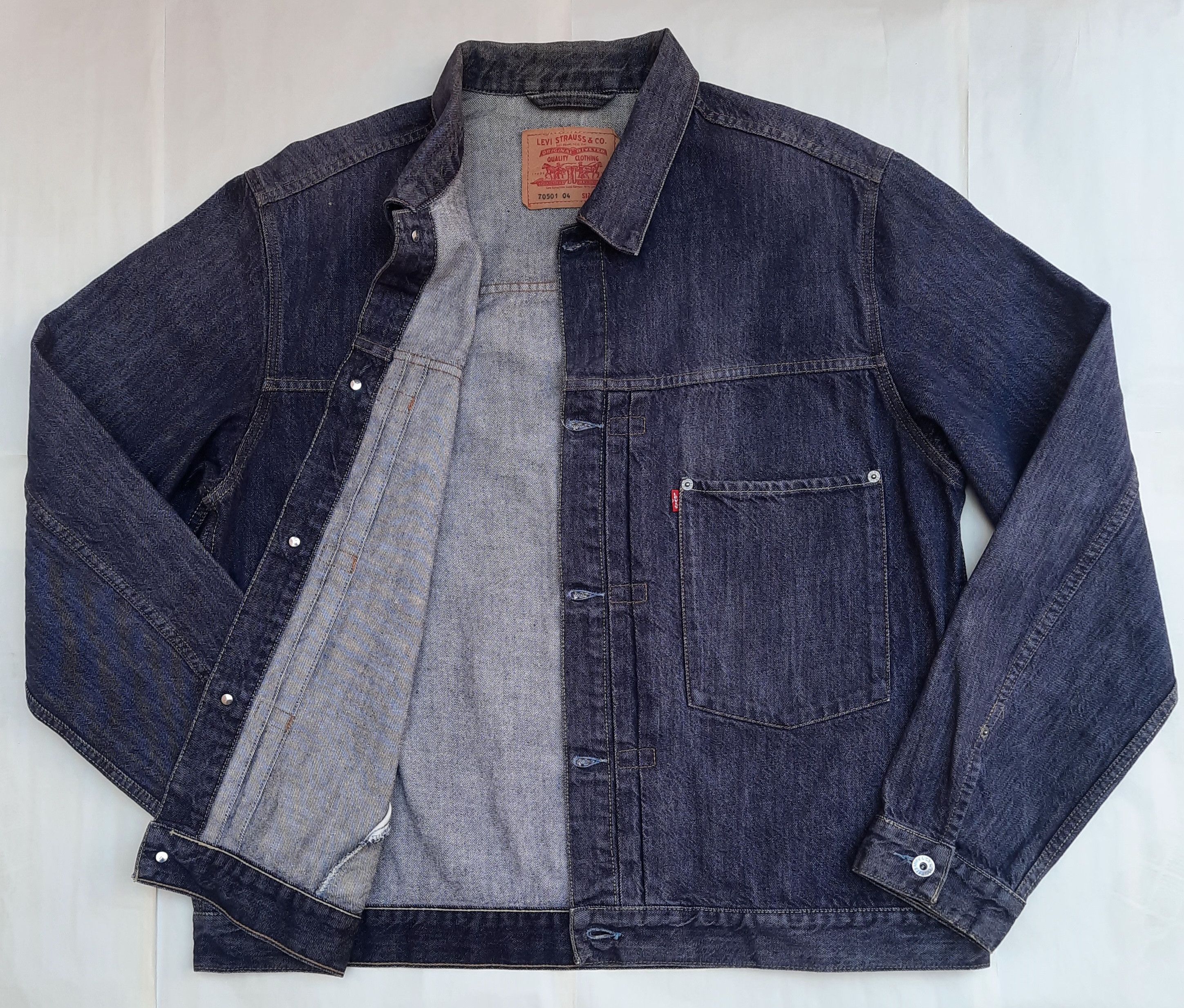 Euro Levi’s 70501 04 XL 90s Mens VINTAGE LEVIS 70501 04 21 TYPE 1 TRUCKER JACKET size L
