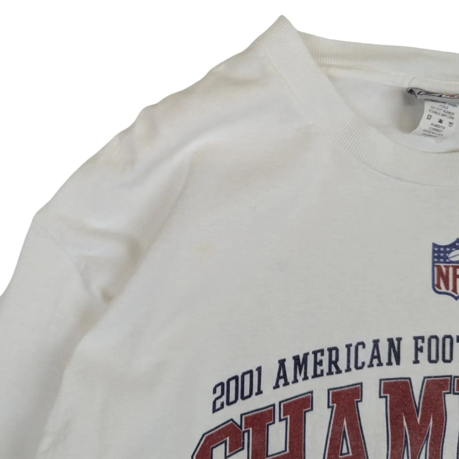 2001 NFL AFC Champions New England Patriots T-Shirt