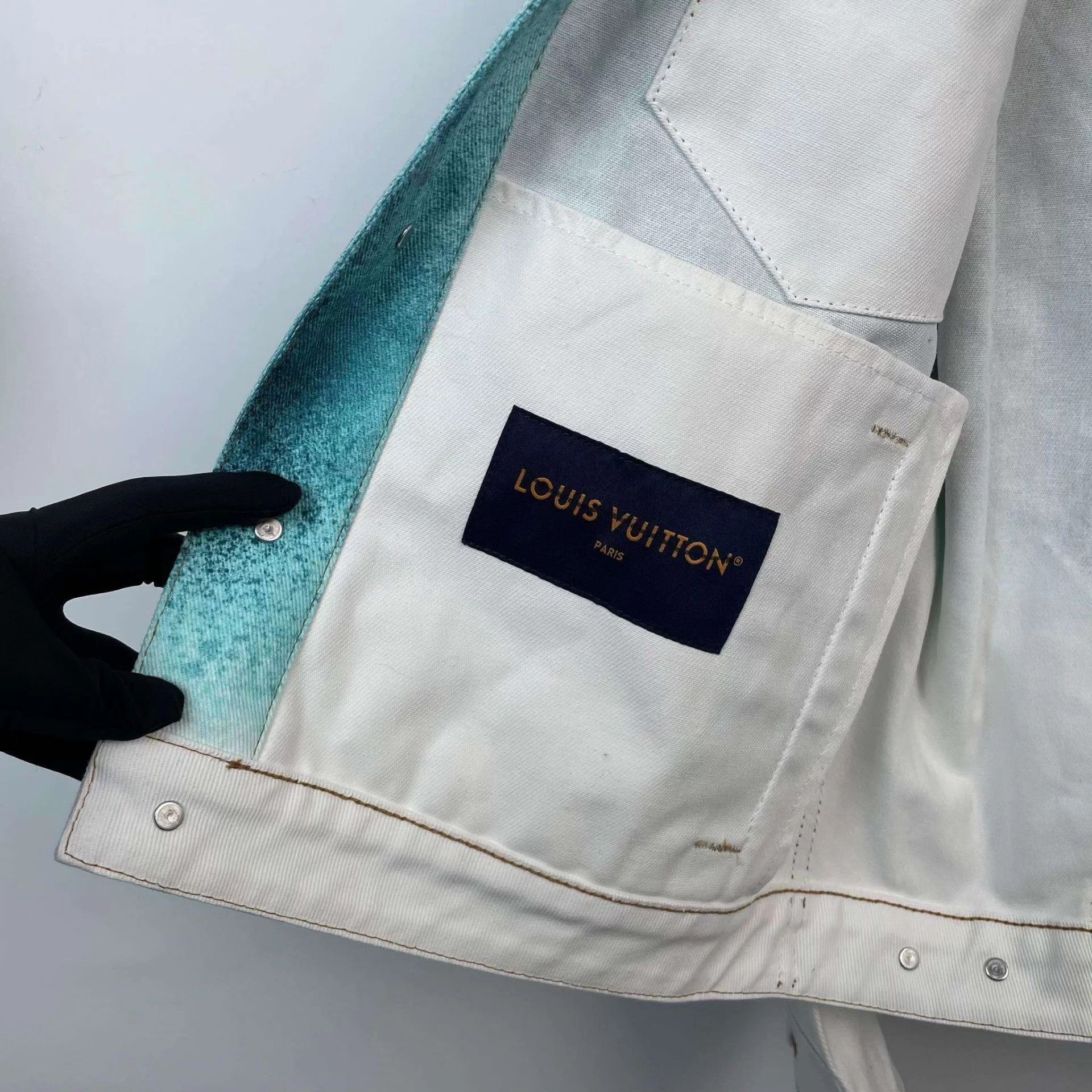 Louis Vuitton LV Denim Jacket Blue Size 50 Size US M / EU 48-50 / 2 - 7 Thumbnail