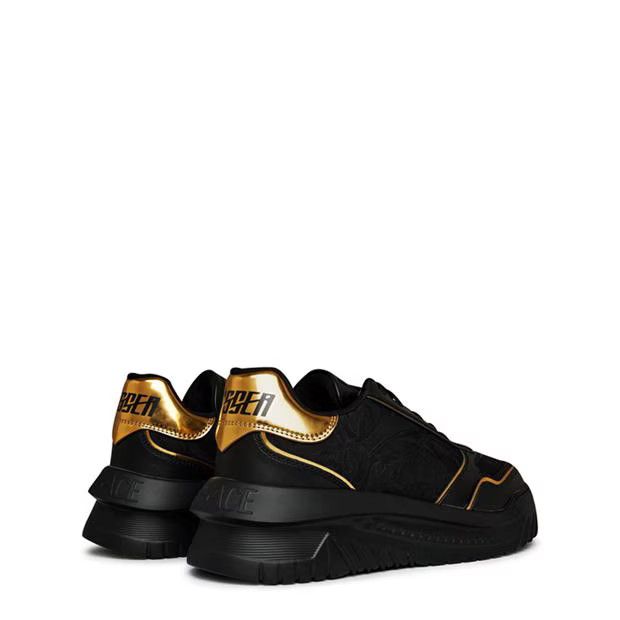 Versace o1g2r1mq0824 Odissea Trainers in Black & Gold Size US 11 / EU 44 - 4 Thumbnail