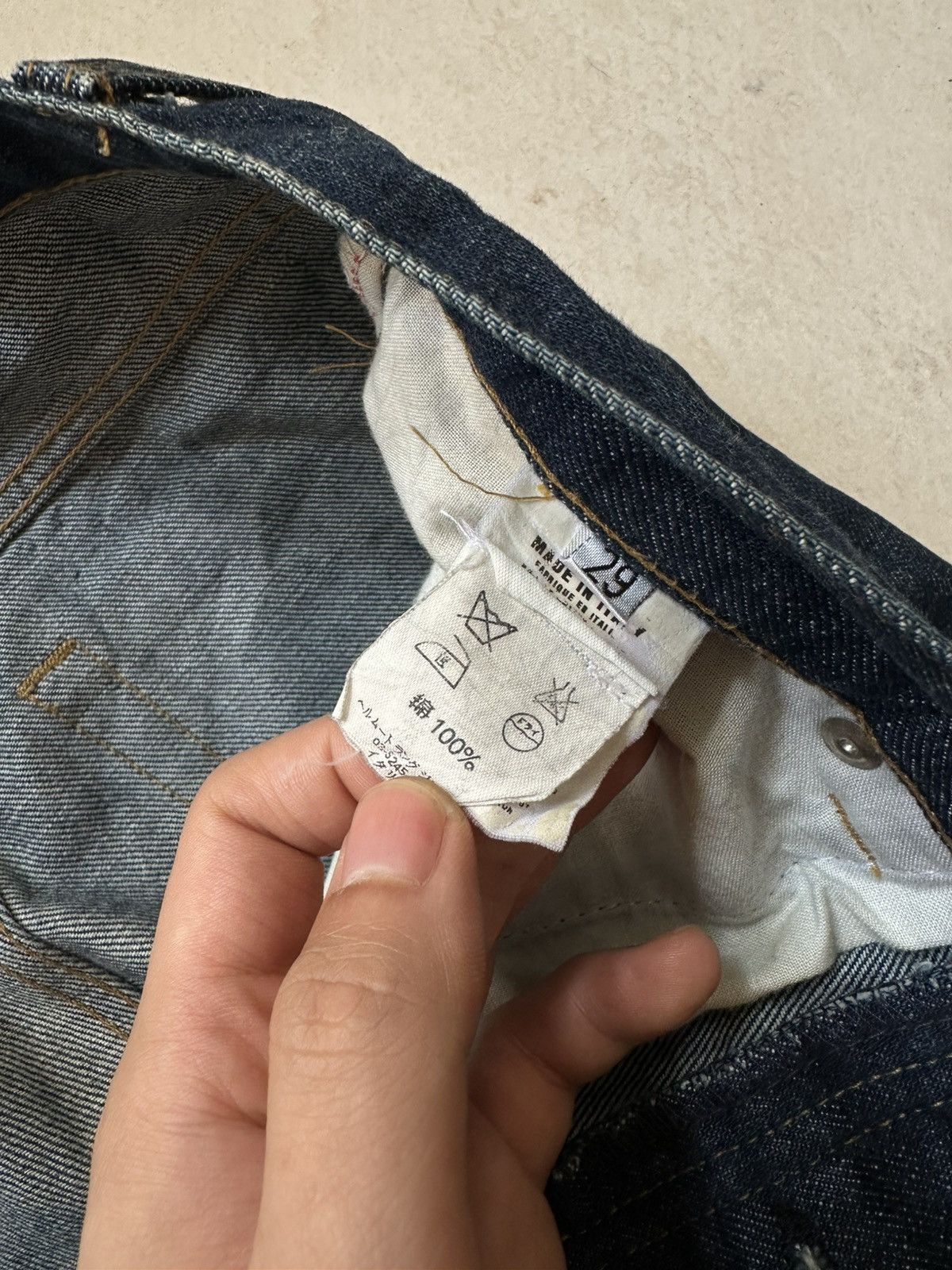 Helmut Lang Helmut lang classis cut raw denim Size US 29 - 7 Thumbnail