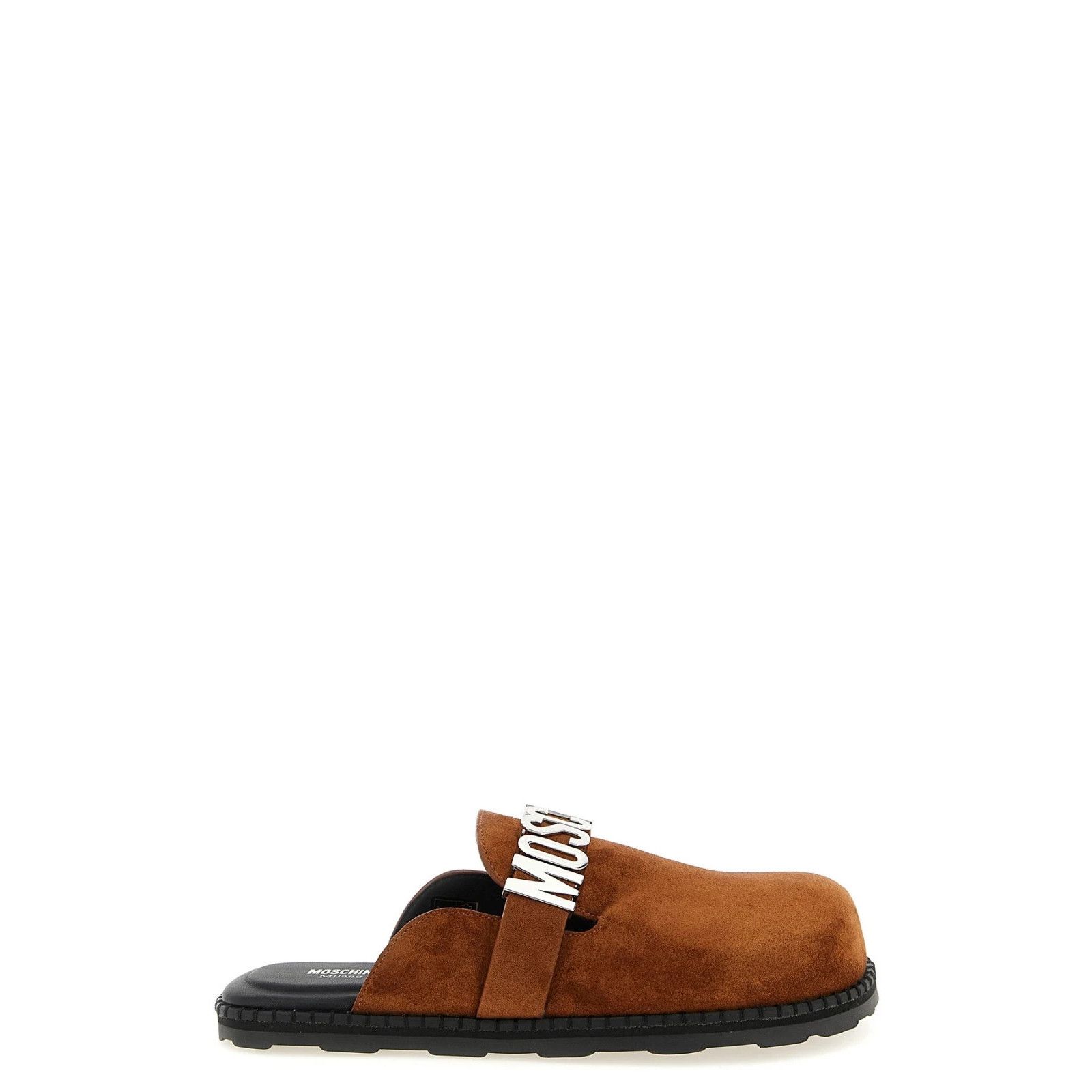 MOSCHINO Brown Suede Sabots New & Authentic (Women's size:10